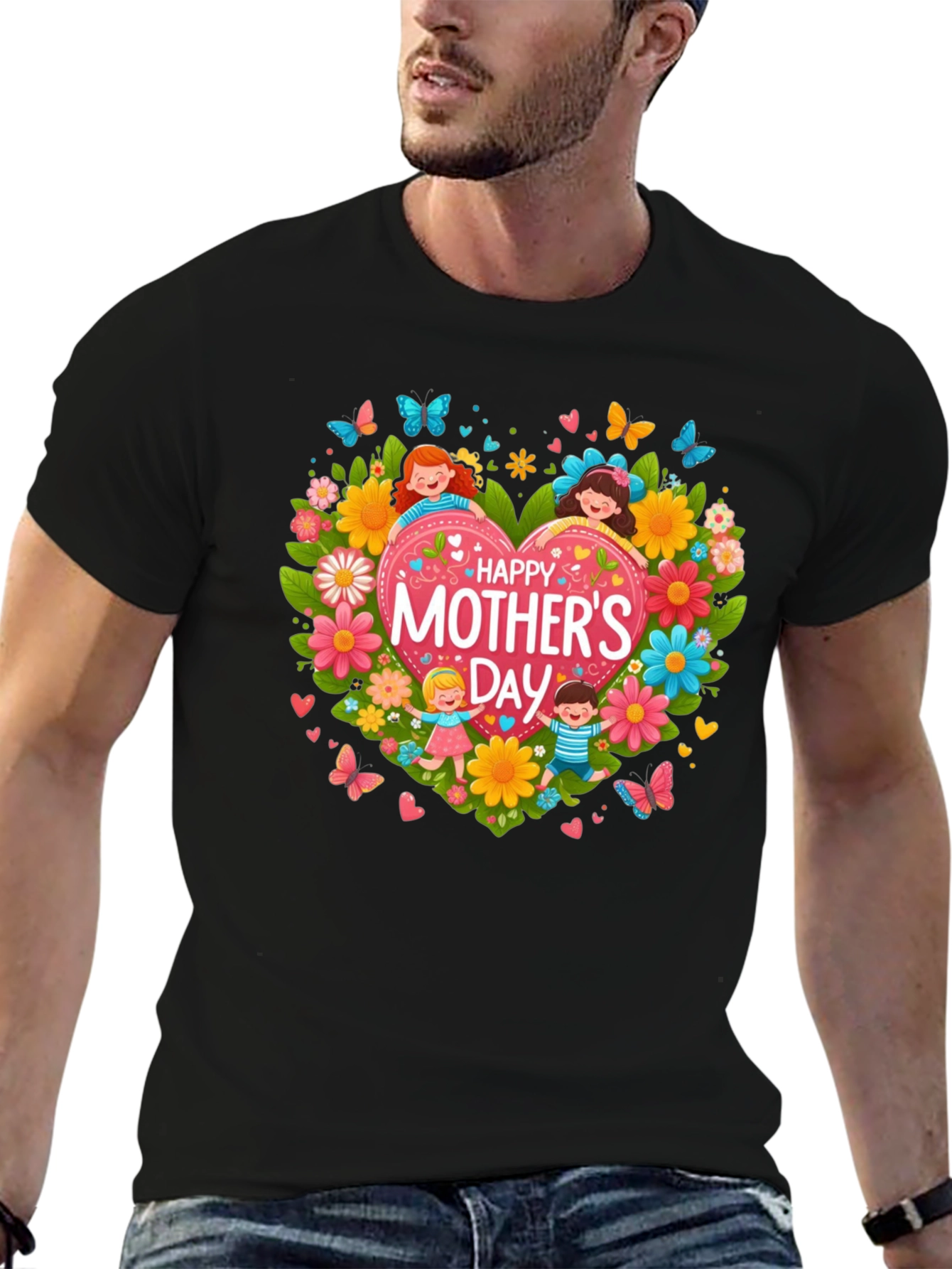 Mothers Day Heart Graphic Tee - Unisex Fit