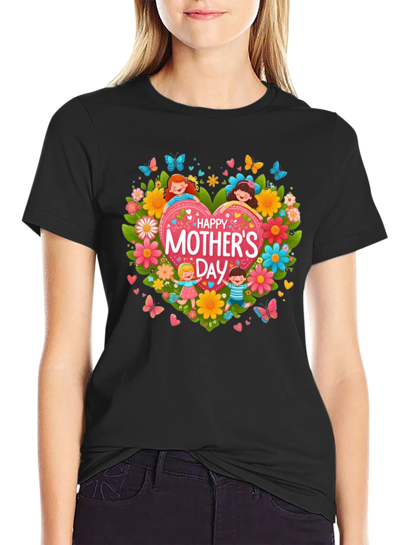 Mothers Day Heart Graphic Tee - Unisex Fit