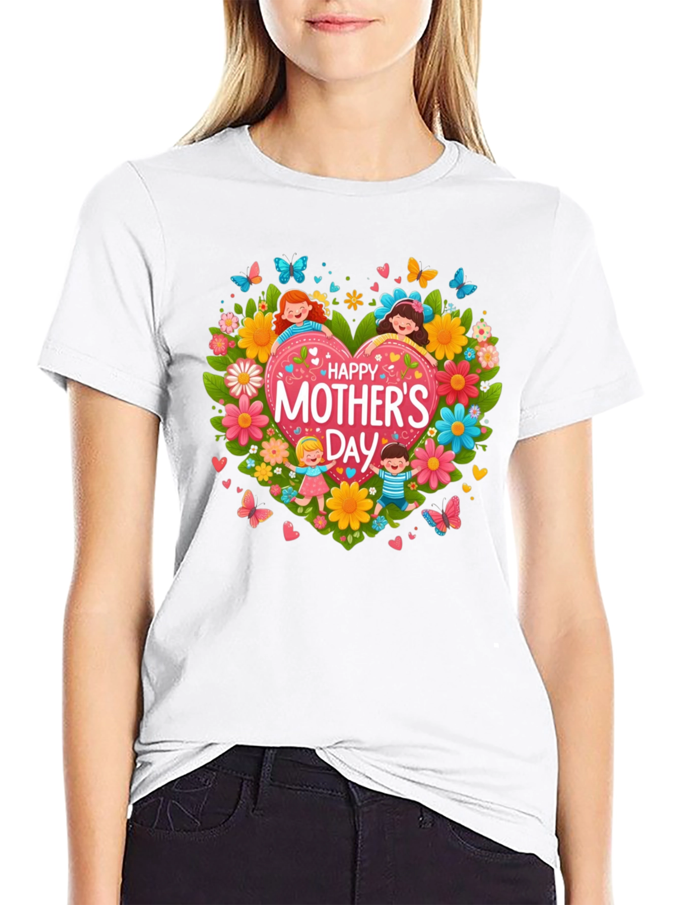 Mothers Day Heart Graphic Tee - Unisex Fit