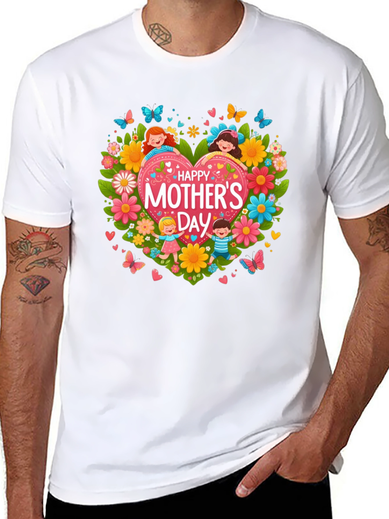 Mothers Day Heart Graphic Tee - Unisex Fit