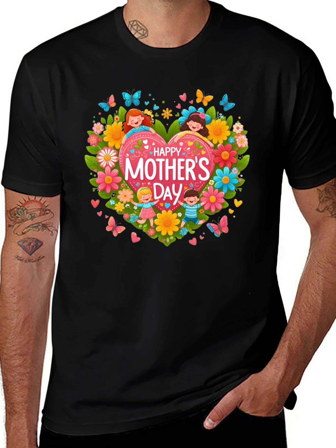 Mothers Day Heart Graphic Tee - Unisex Fit