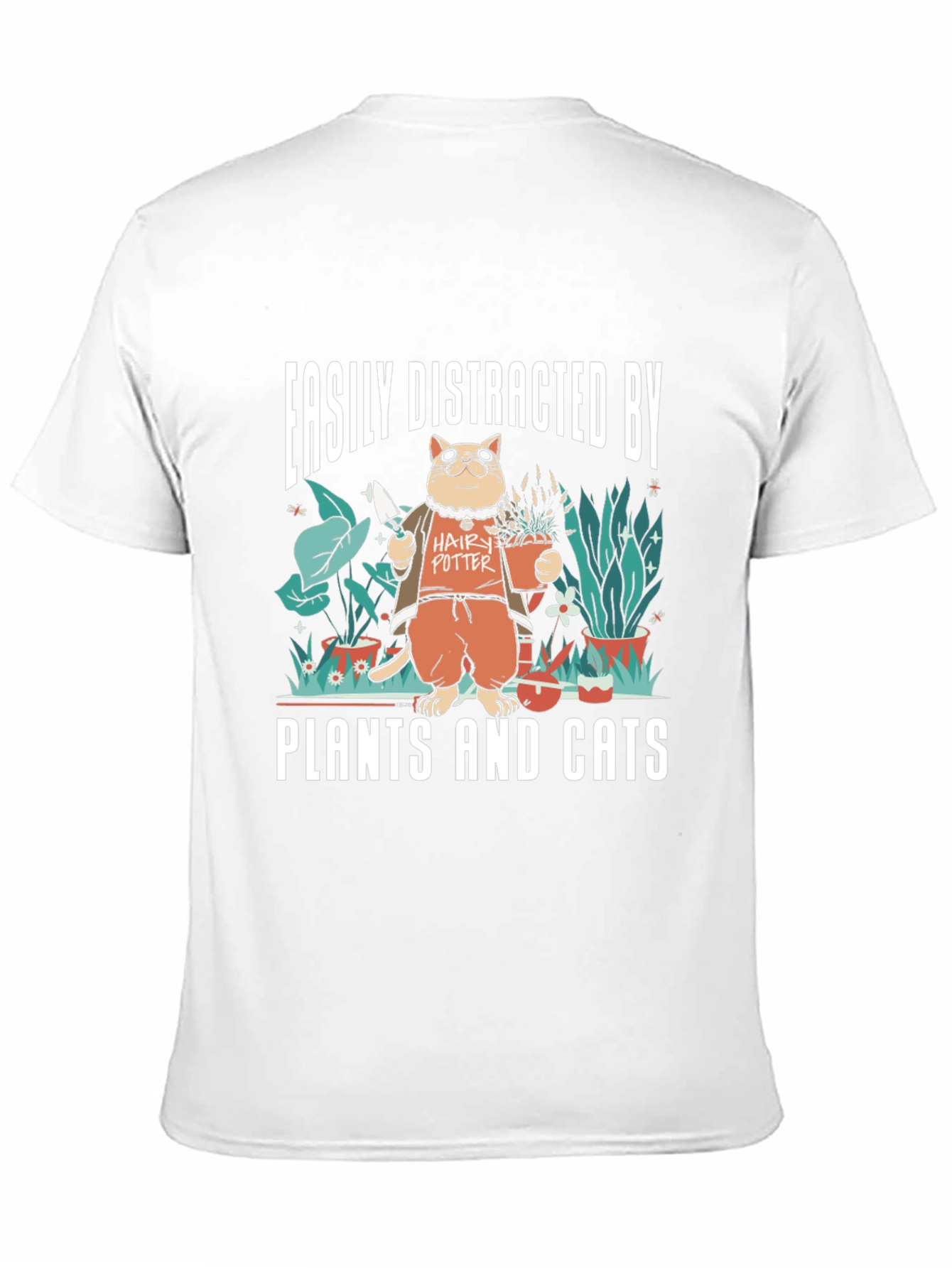 Easily Distracted By Plants & Cats T-Shirt