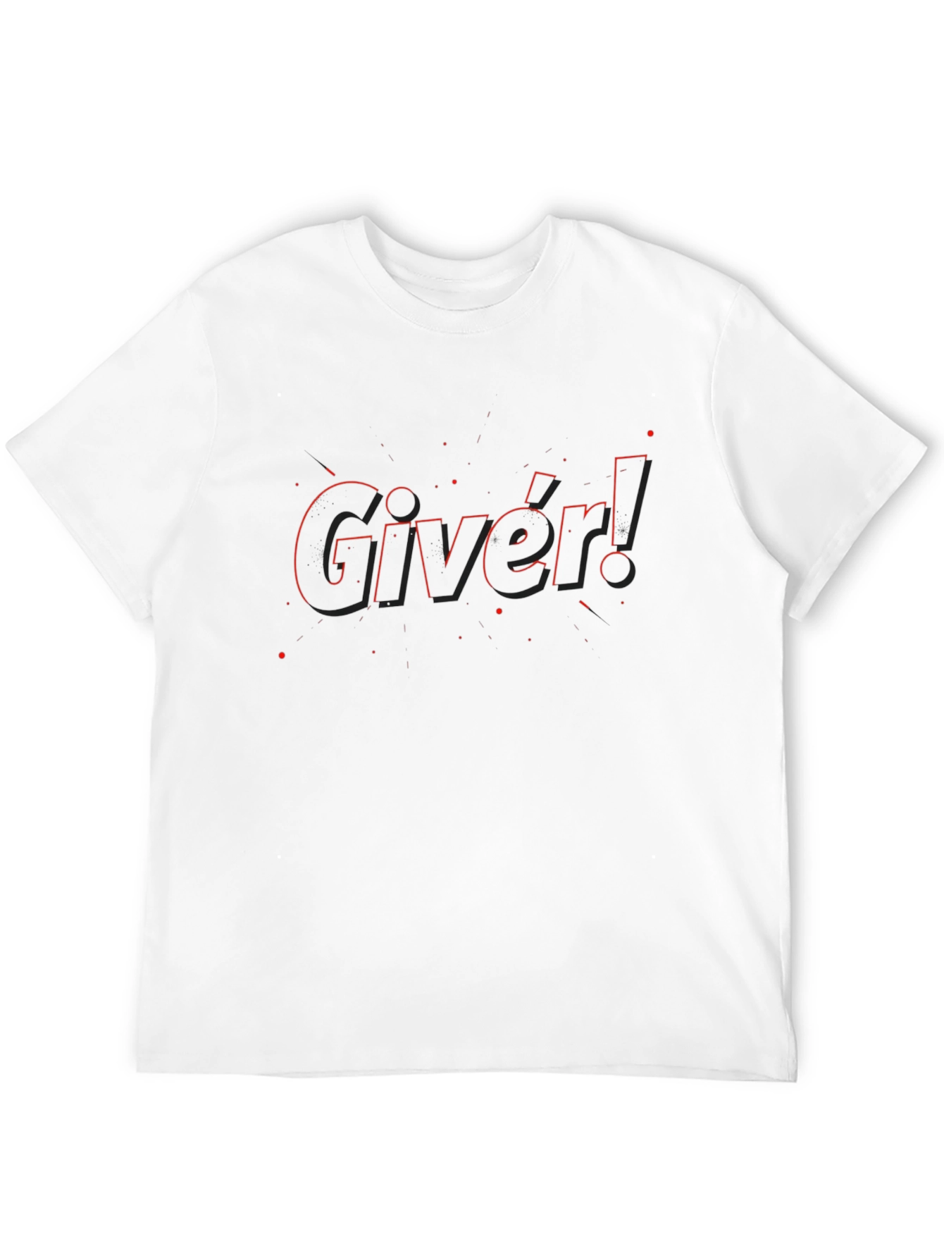 Giver! Black Graphic T-Shirt - Stylish Streetwear Tee