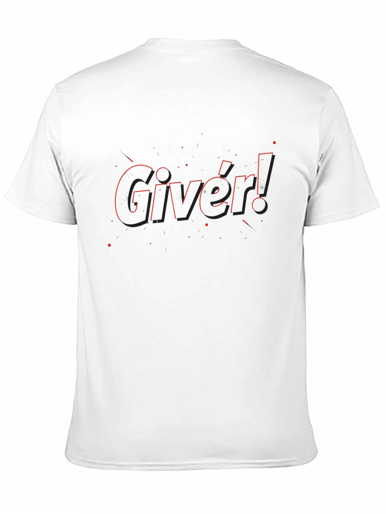 Giver! Black Graphic T-Shirt - Stylish Streetwear Tee
