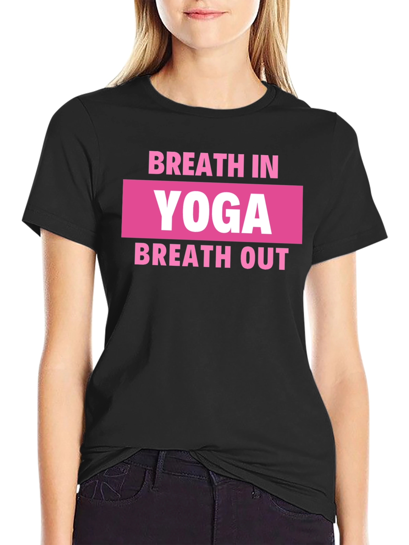 Yoga Breath In Breath Out Graphic Tee