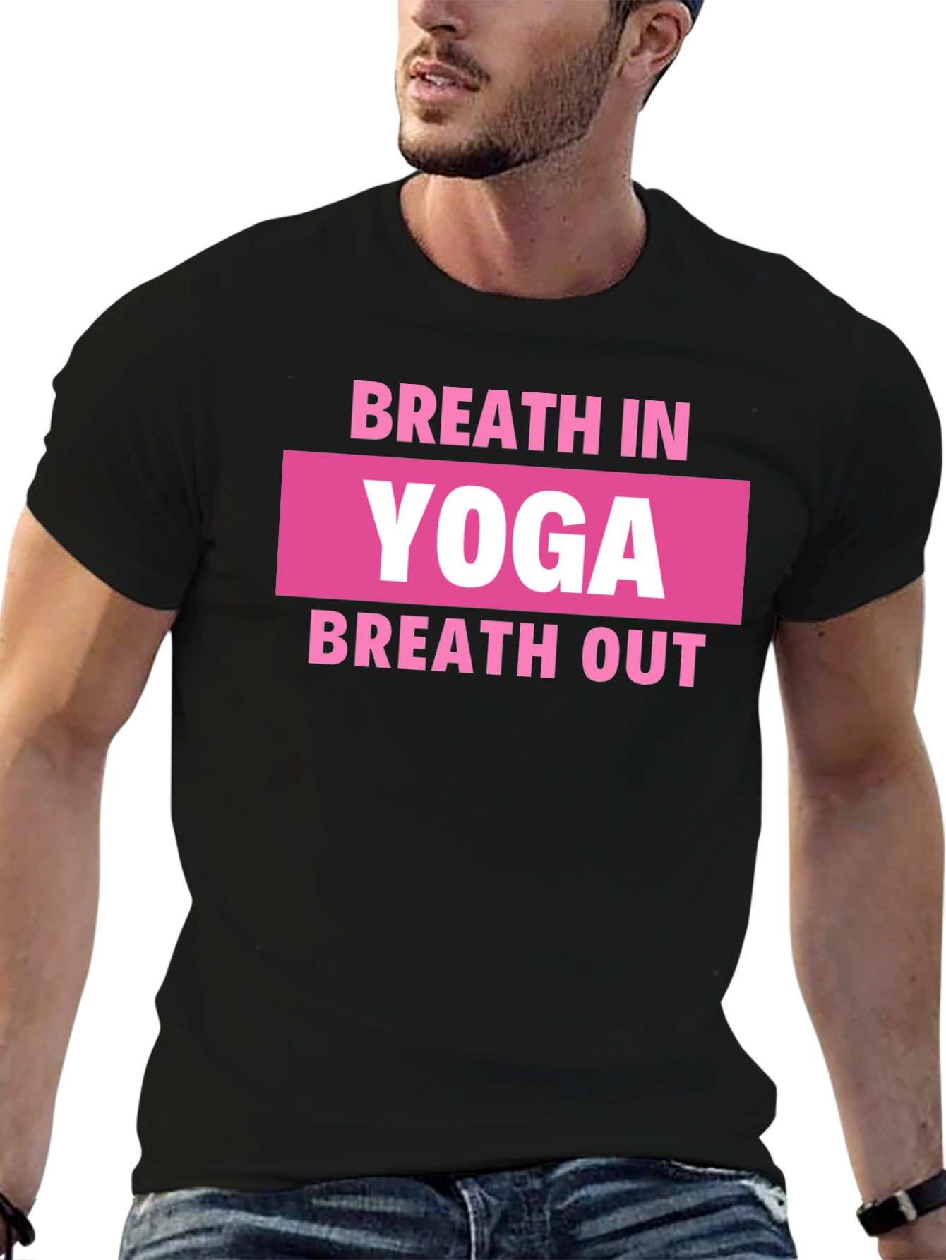 Yoga Breath In Breath Out Graphic Tee