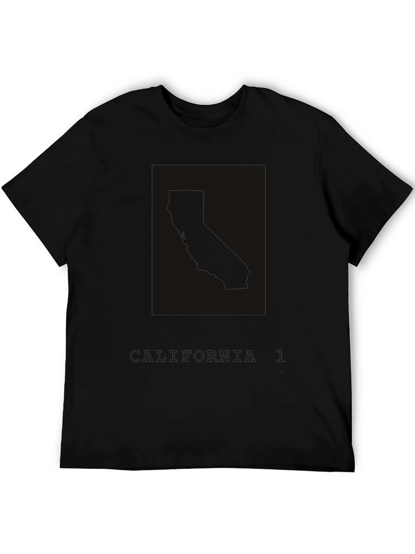 California State T-Shirt - Solid Black Comfort