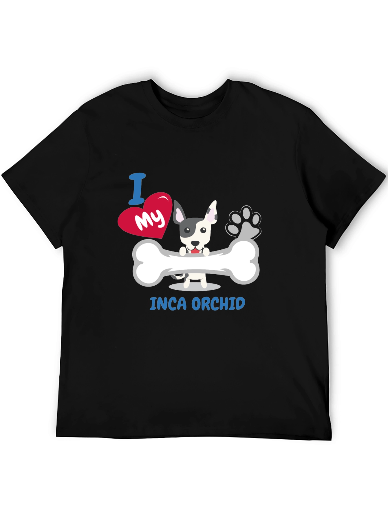 I Love My Inca Orchid T-Shirt Dog Design