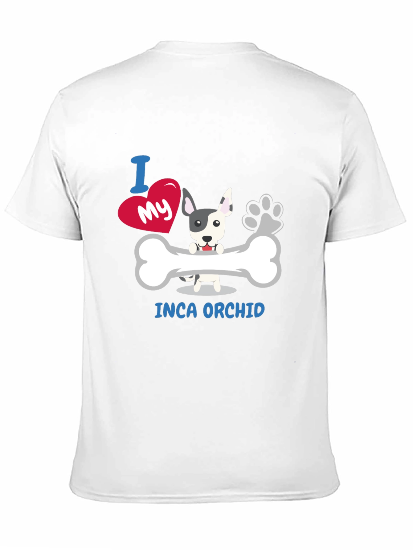 I Love My Inca Orchid T-Shirt Dog Design