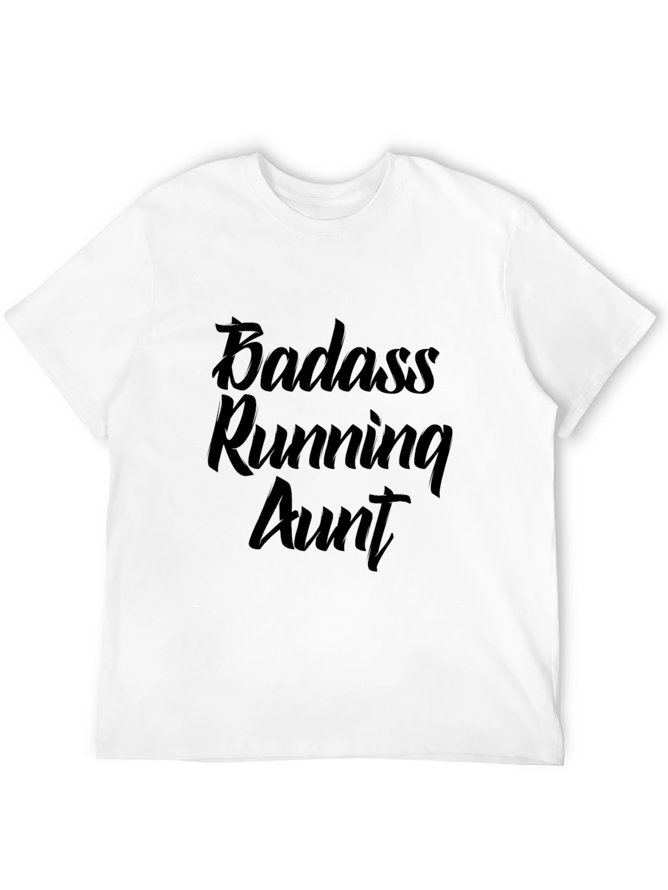 Badass Running Aunt Black T-Shirt