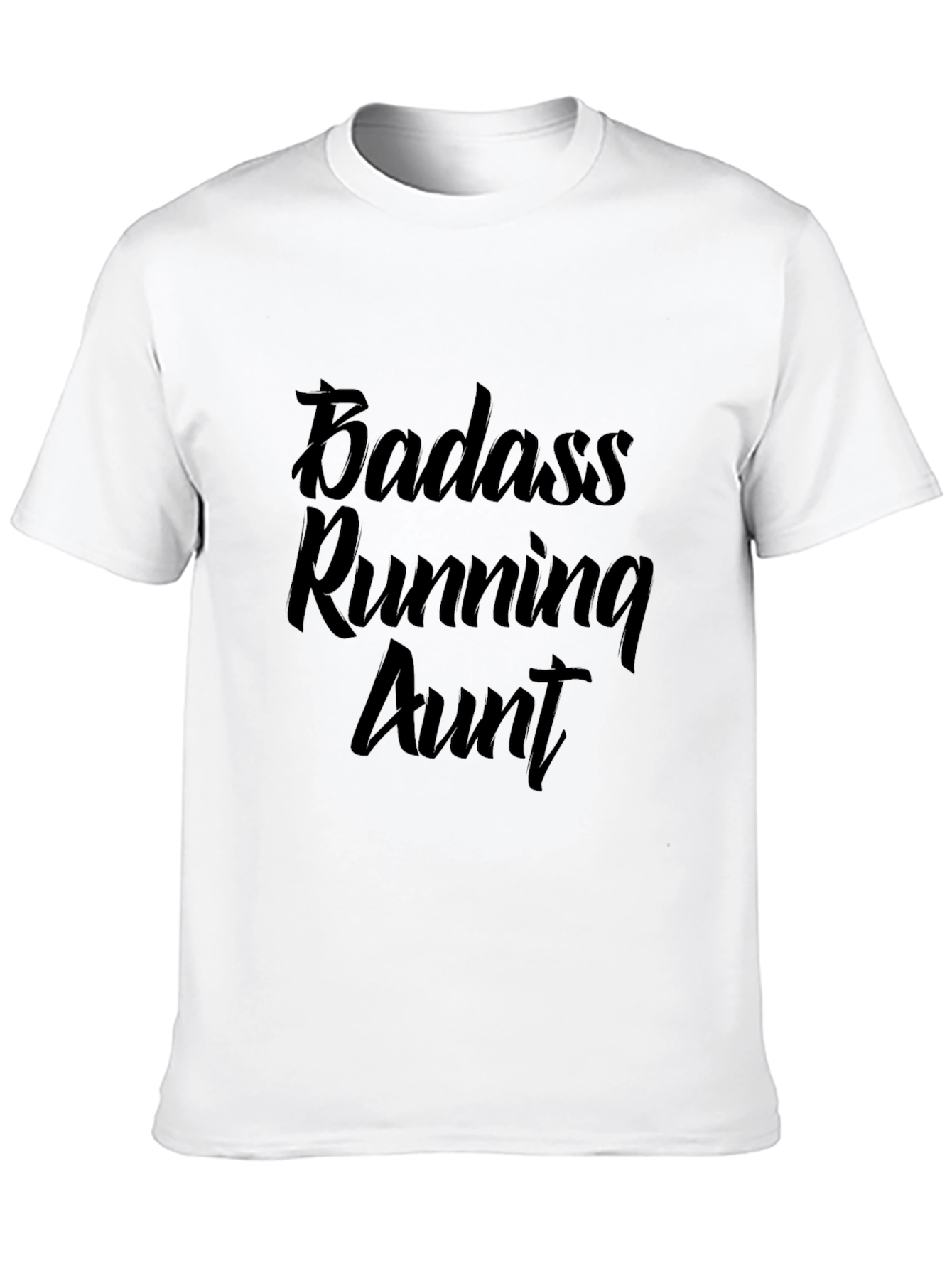 Badass Running Aunt Black T-Shirt