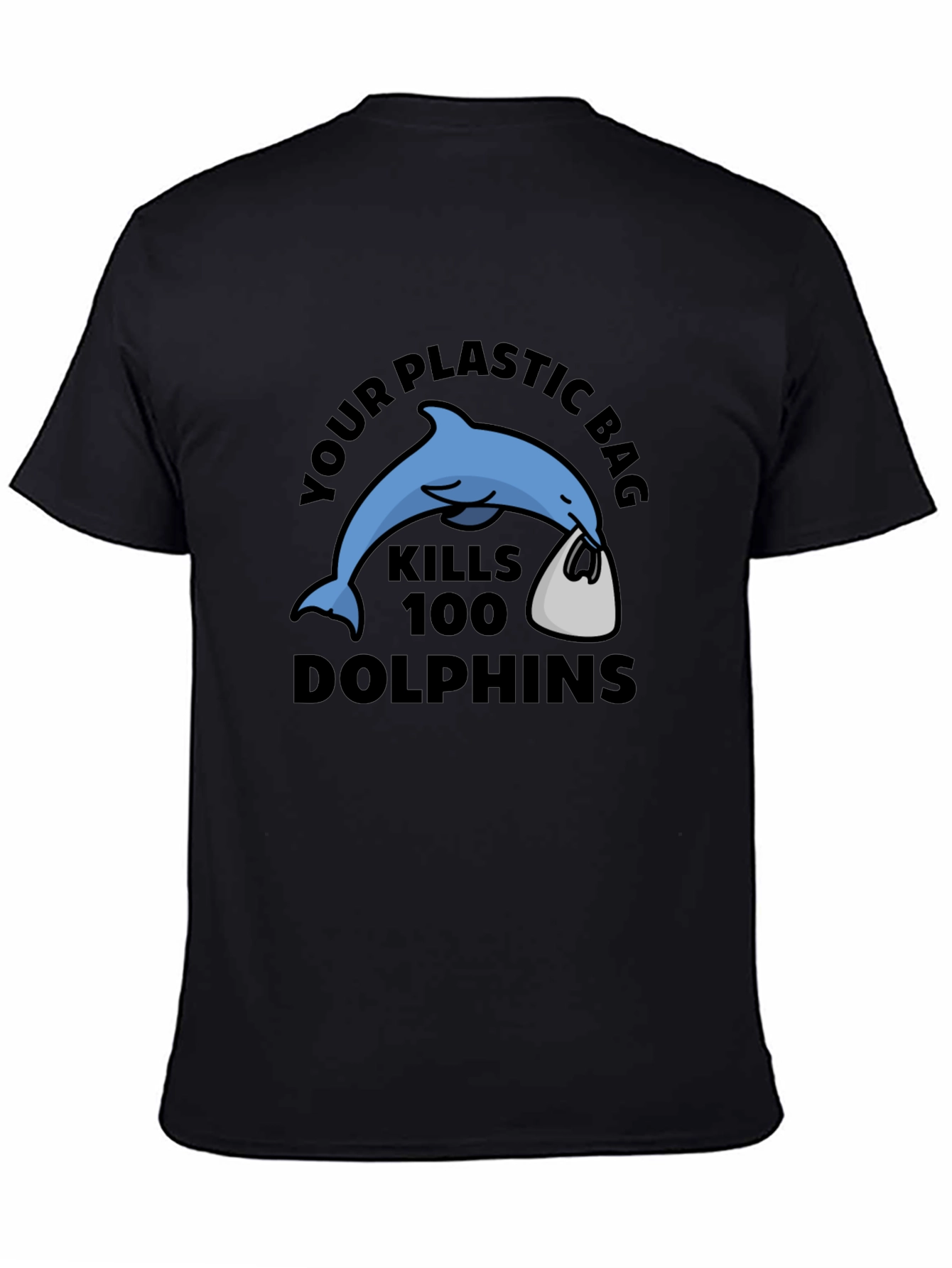 Eco-Friendly Dolphin Graphic T-Shirt