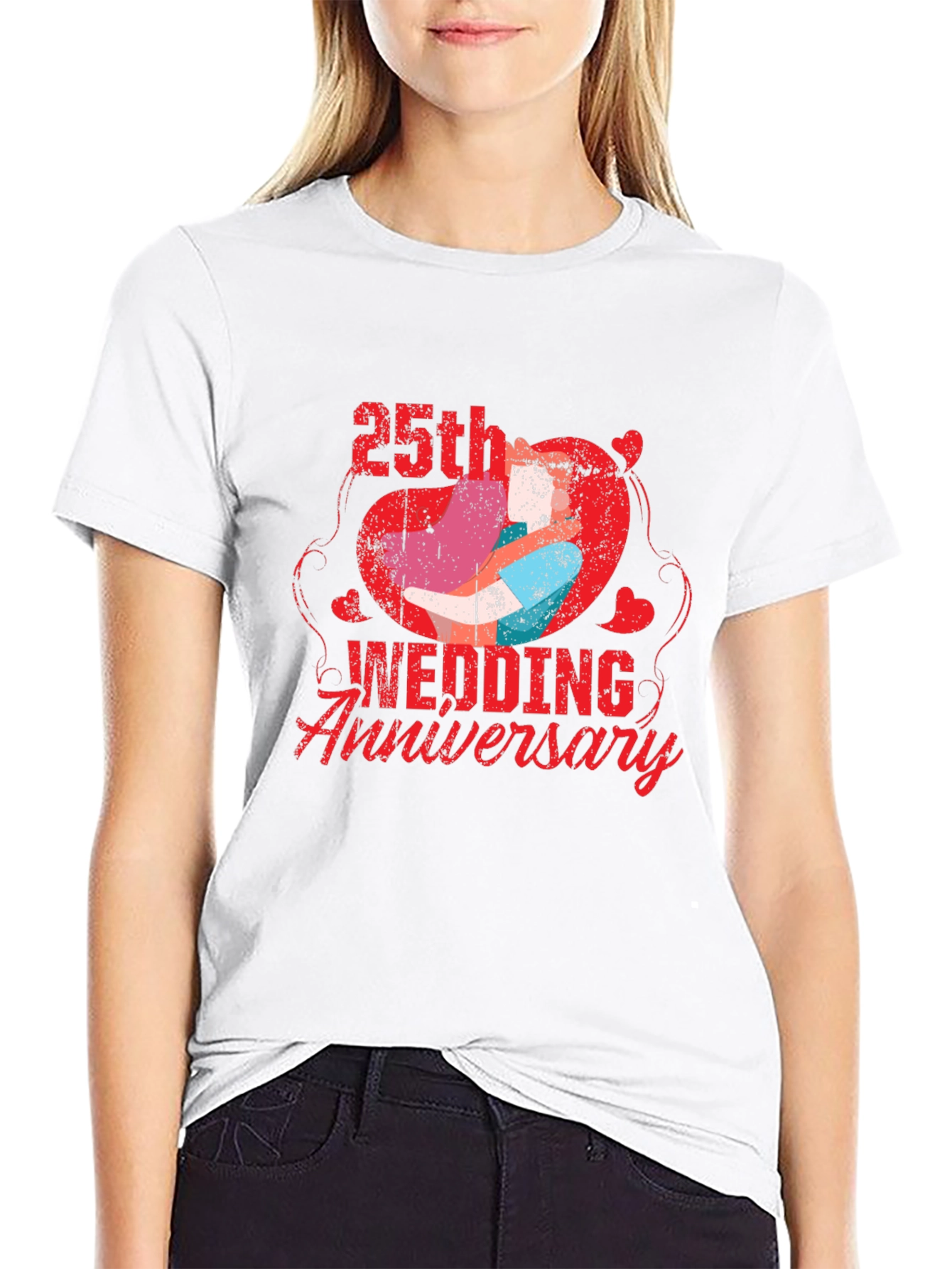 25th Wedding Anniversary Graphic Tee