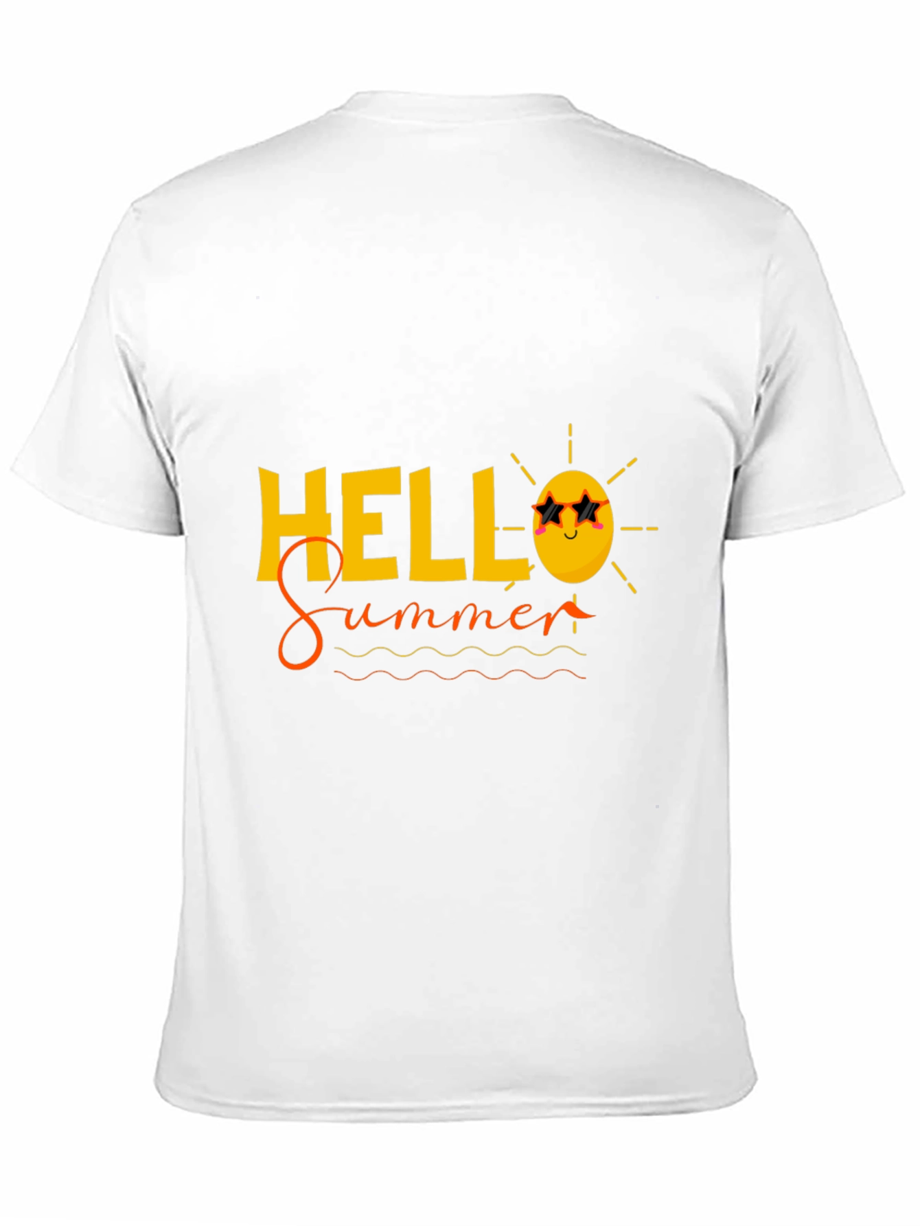 Hello Summer Black Graphic Tee
