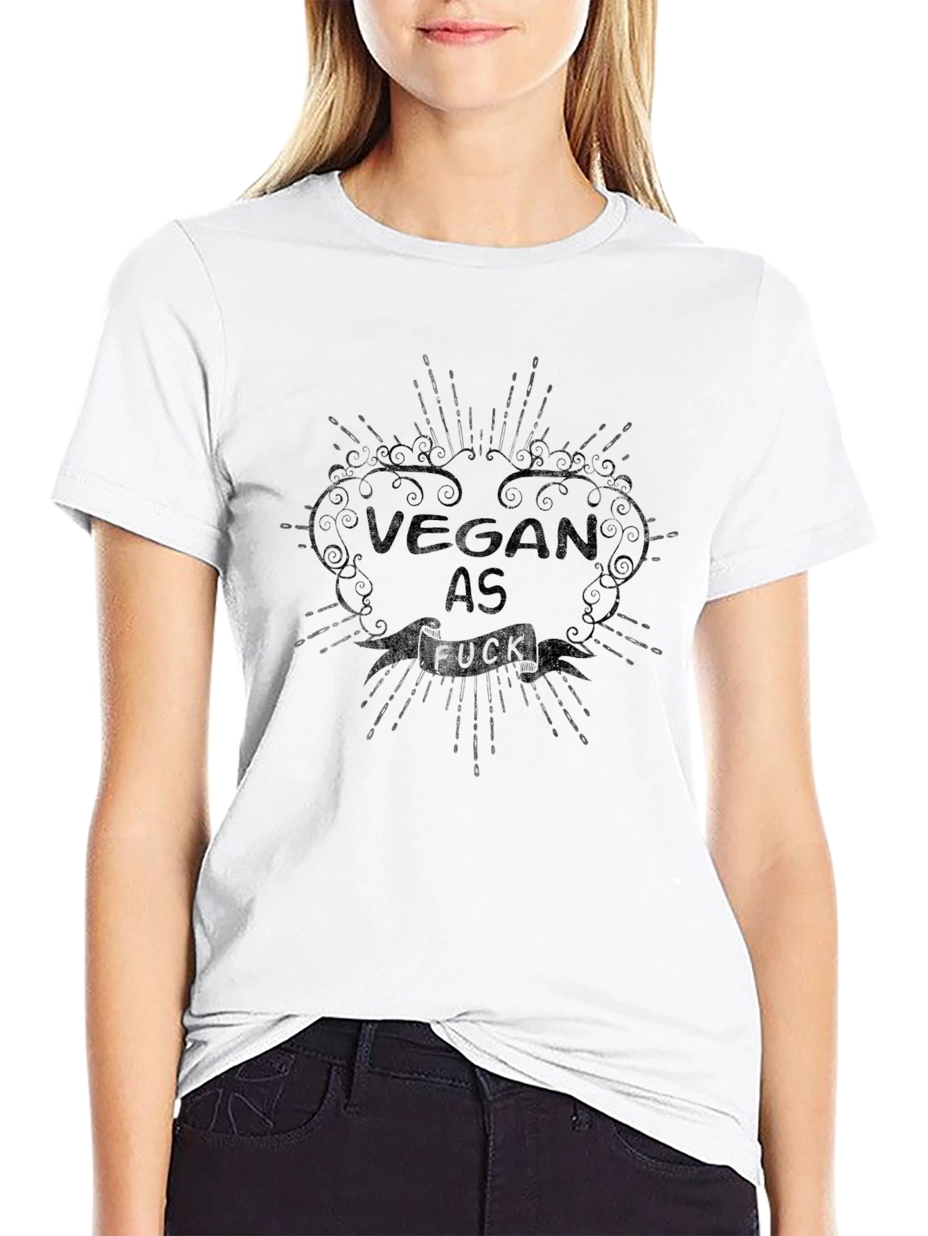 Vegan AF T-Shirt - Black Cotton Tee