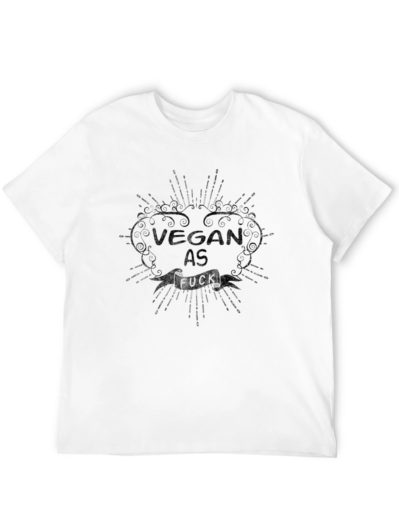 Vegan AF T-Shirt - Black Cotton Tee