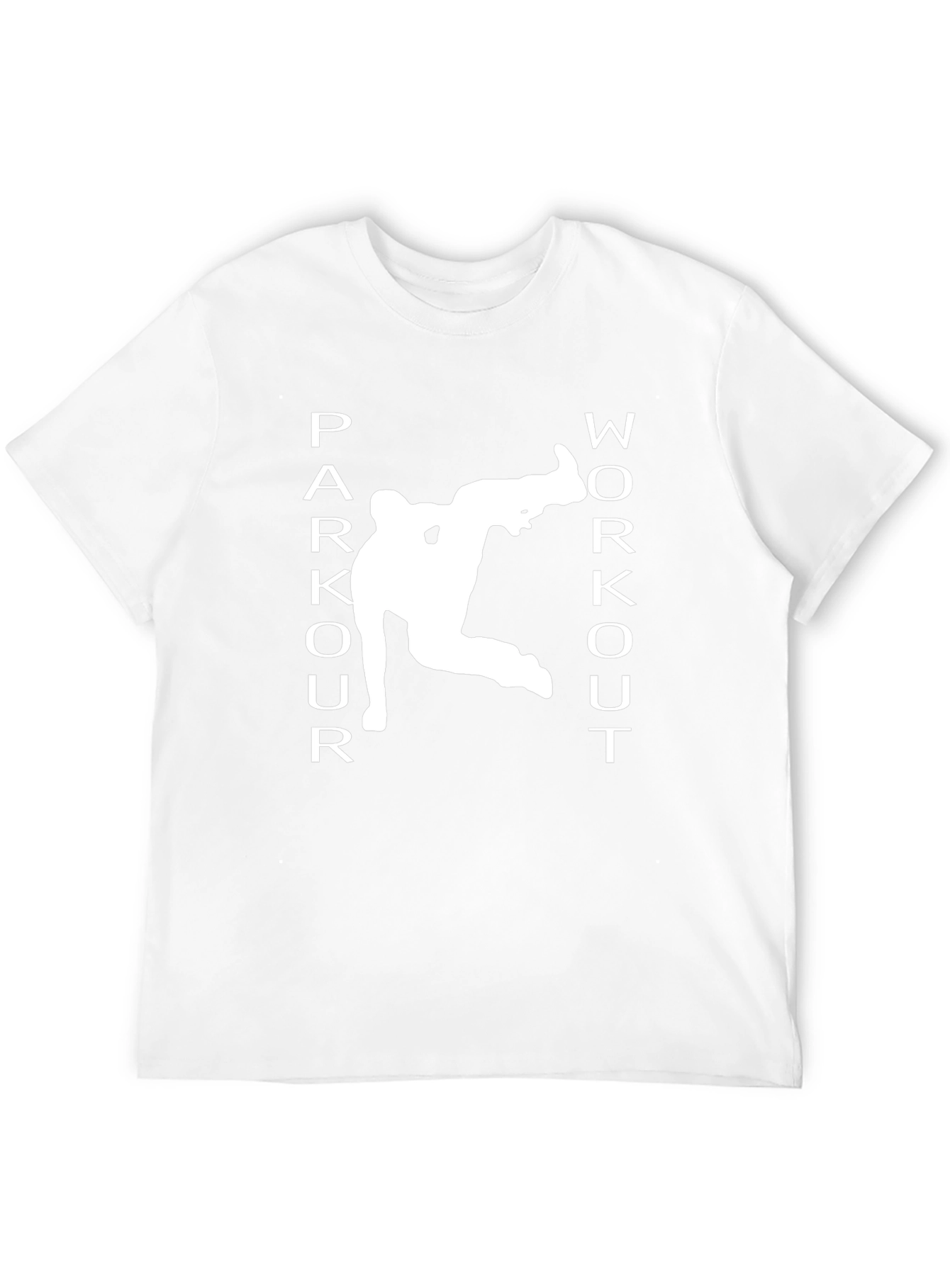 Parkour Workout Graphic Tee - Black Athletic T-Shirt