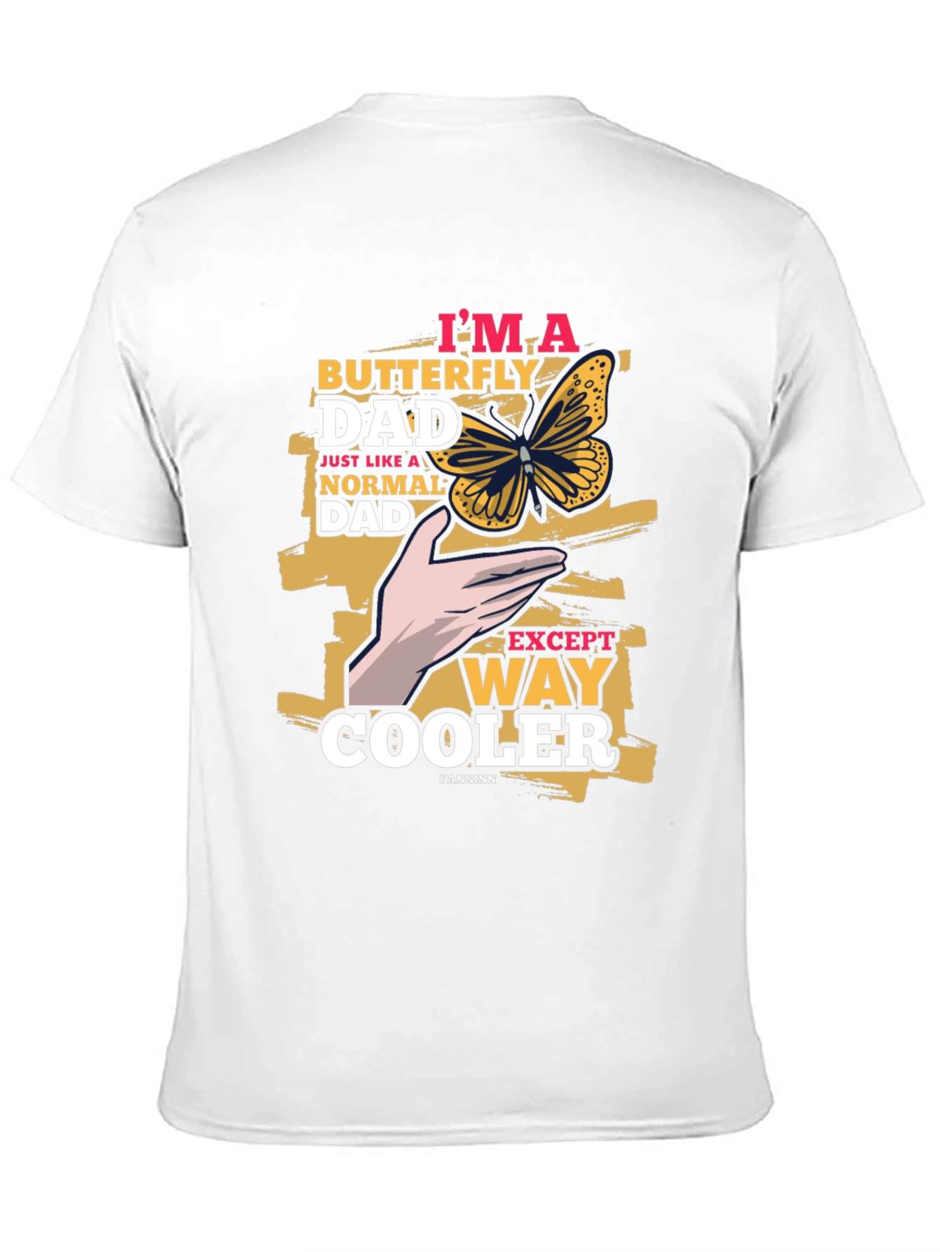 Butterfly Dad Graphic T-Shirt - Cool Fathers Day Tee