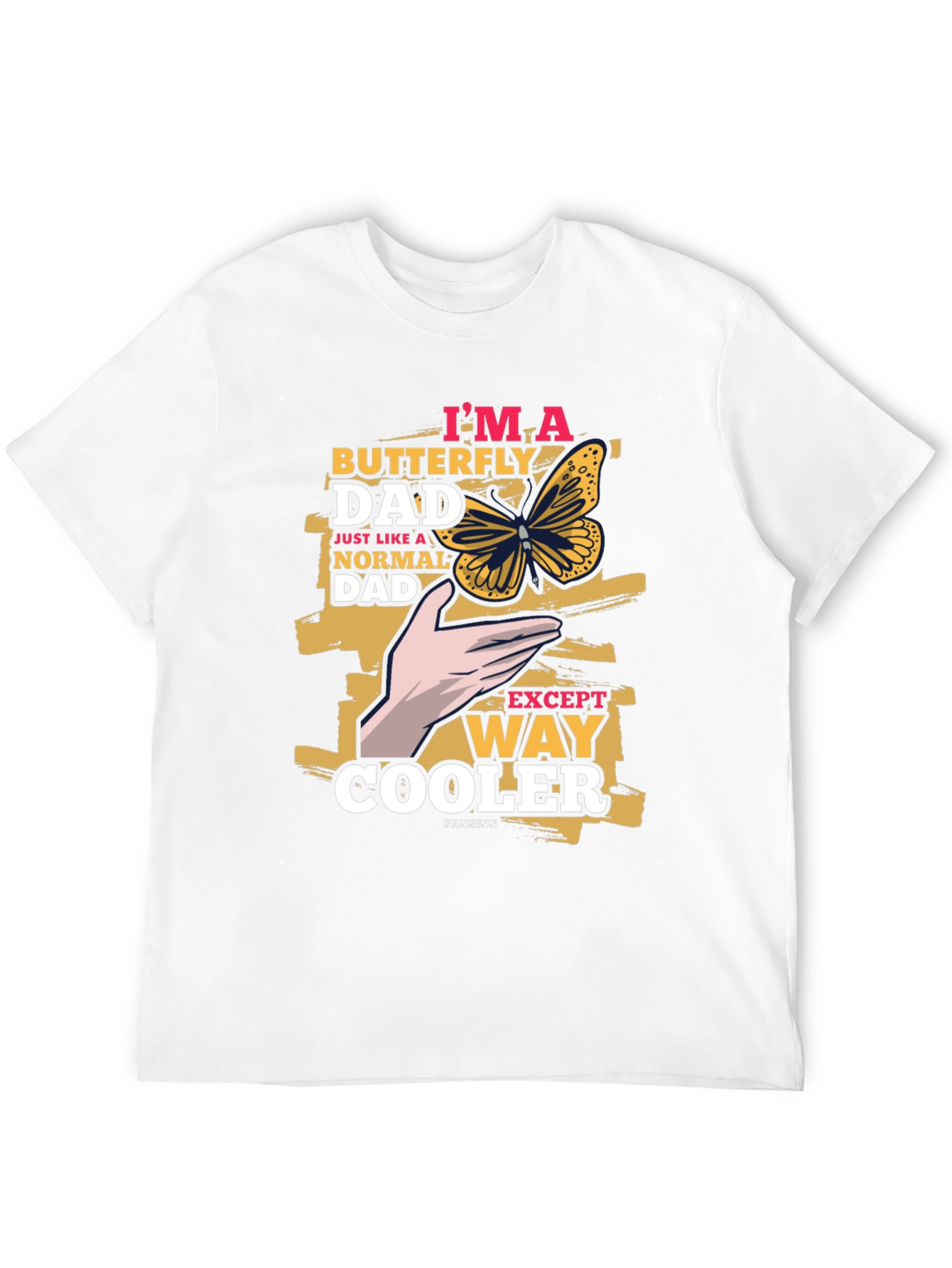 Butterfly Dad Graphic T-Shirt - Cool Fathers Day Tee