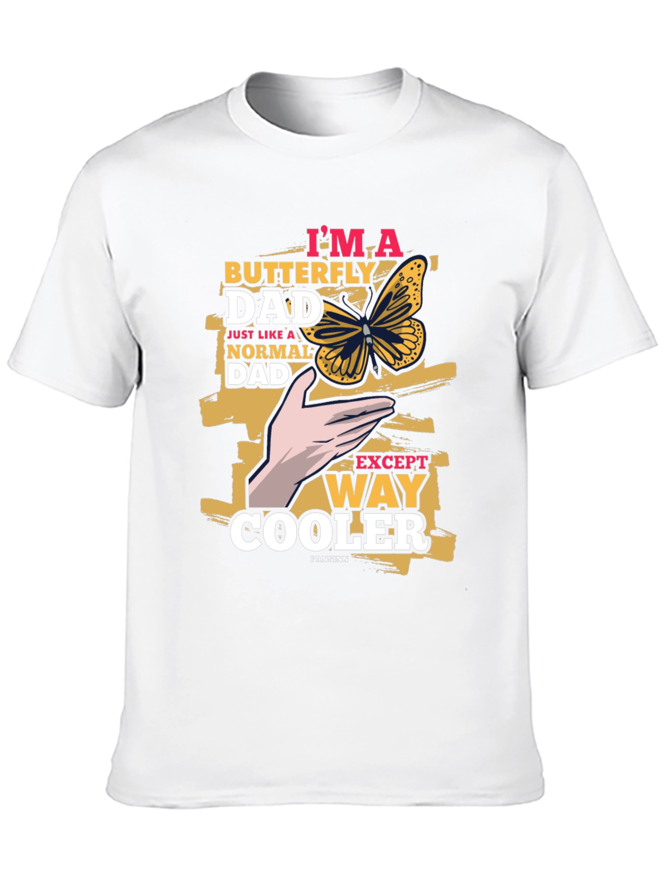 Butterfly Dad Graphic T-Shirt - Cool Fathers Day Tee