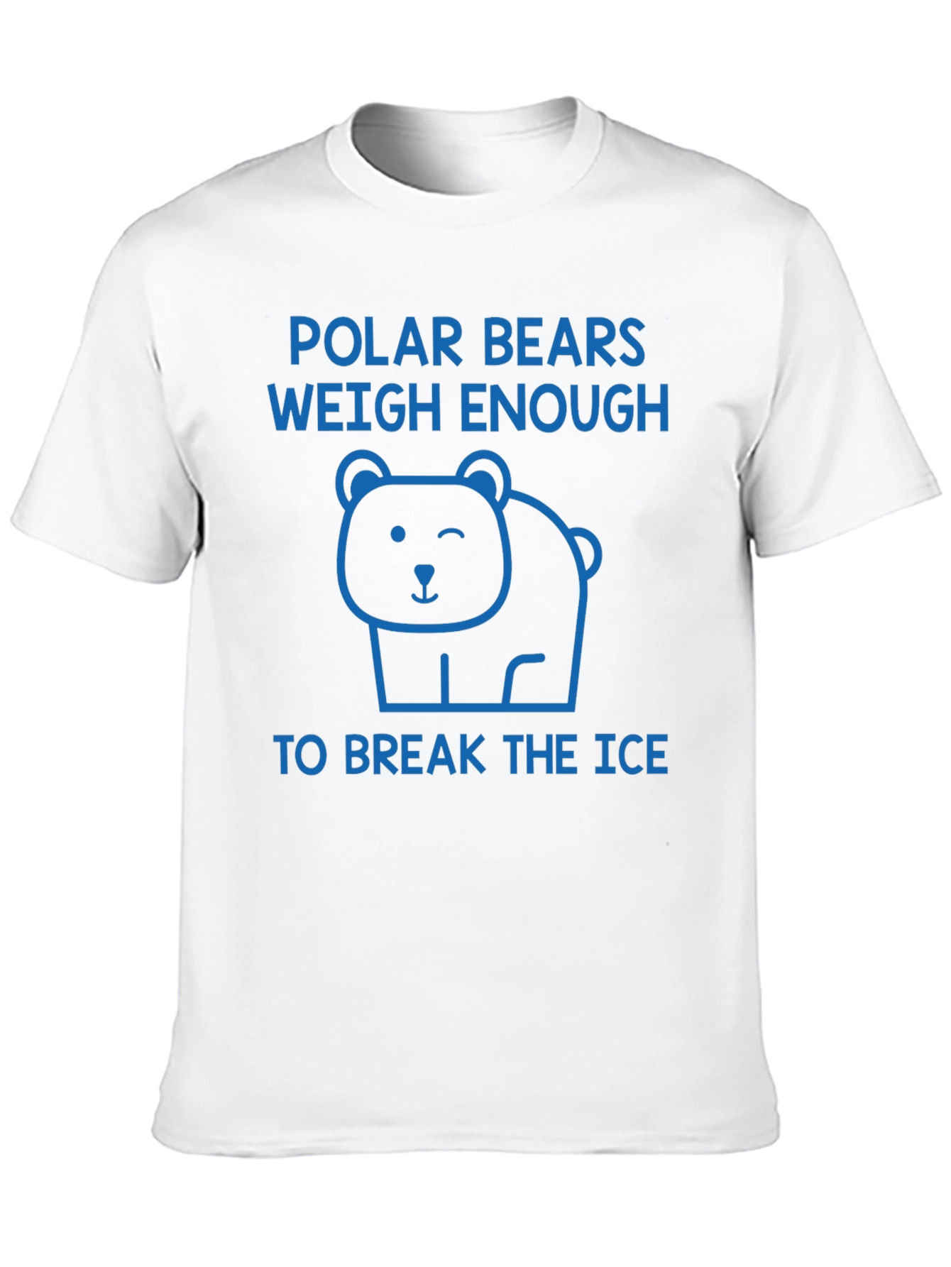 Polar Bear Weigh Enough T-Shirt Funny Graphic Tee