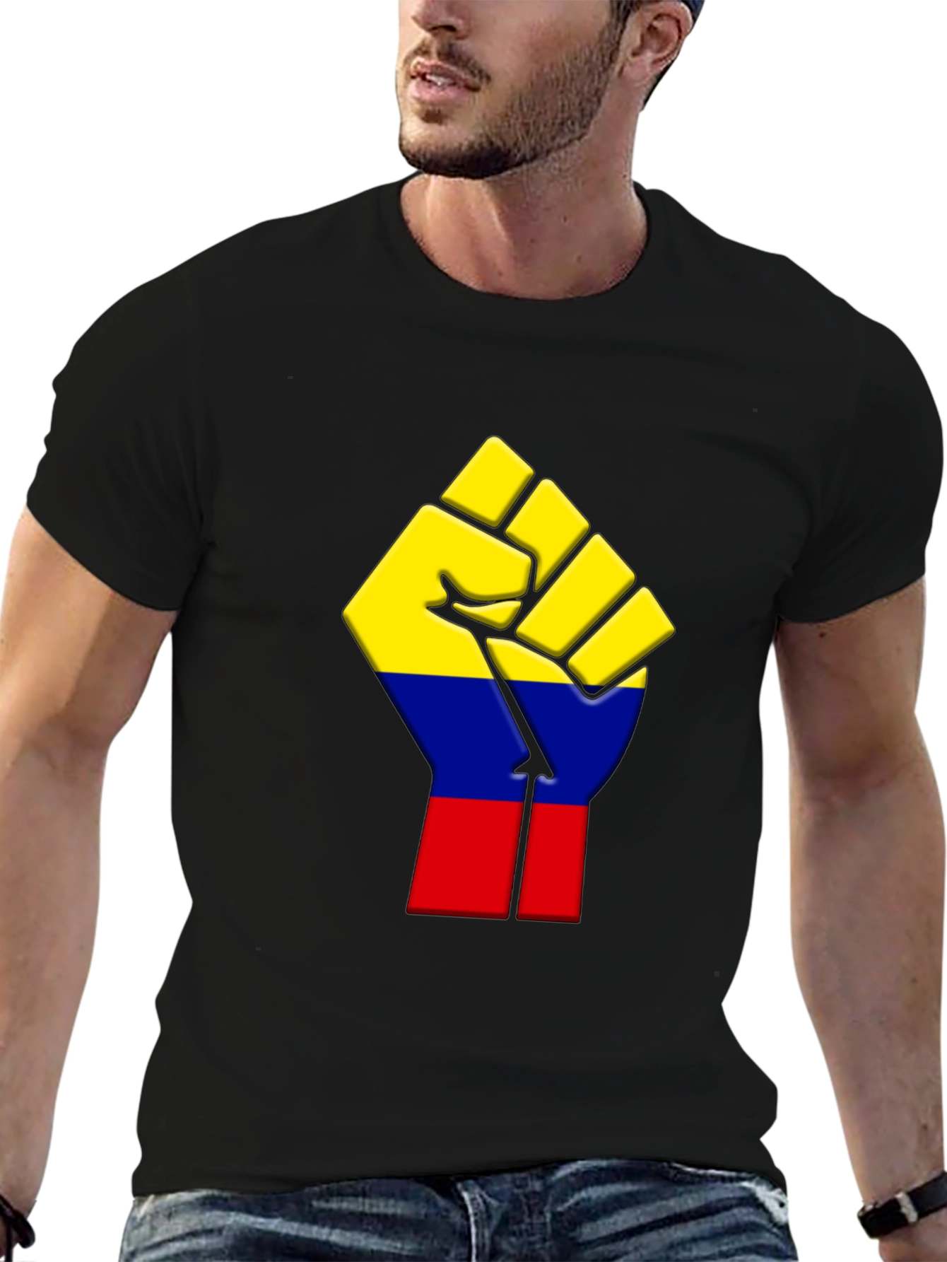 Colombia Flag Fist T-Shirt