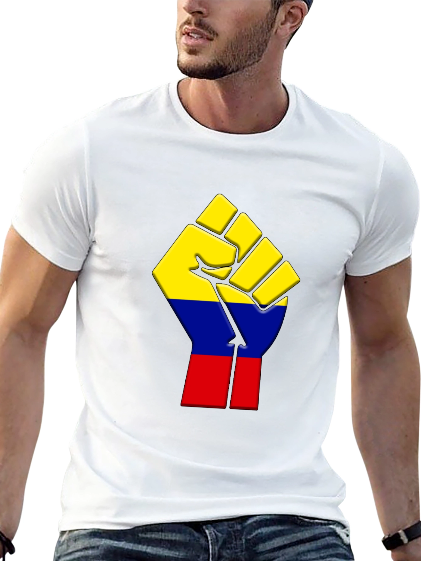 Colombia Flag Fist T-Shirt