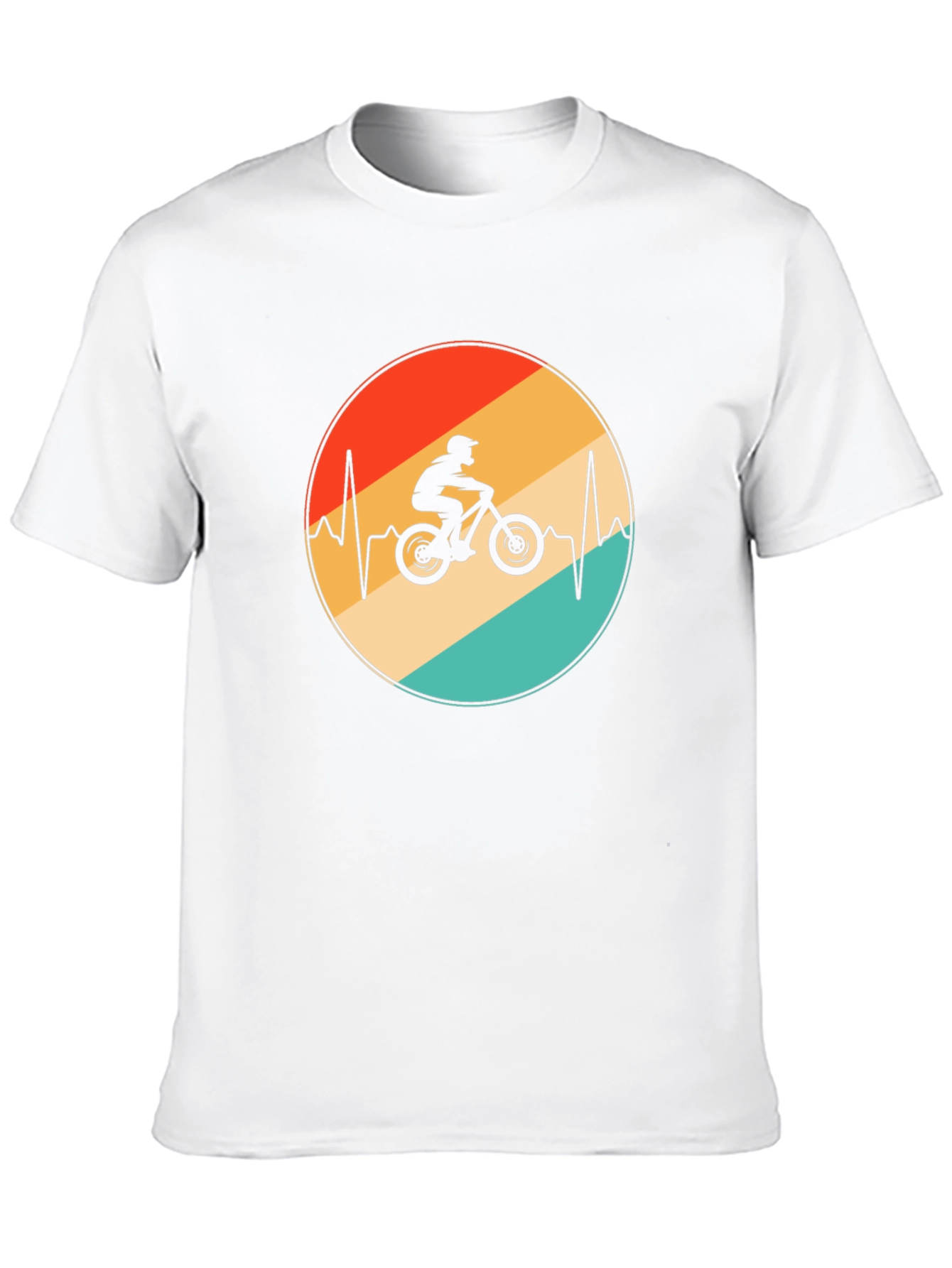Mountain Bike Heartbeat Graphic Tee