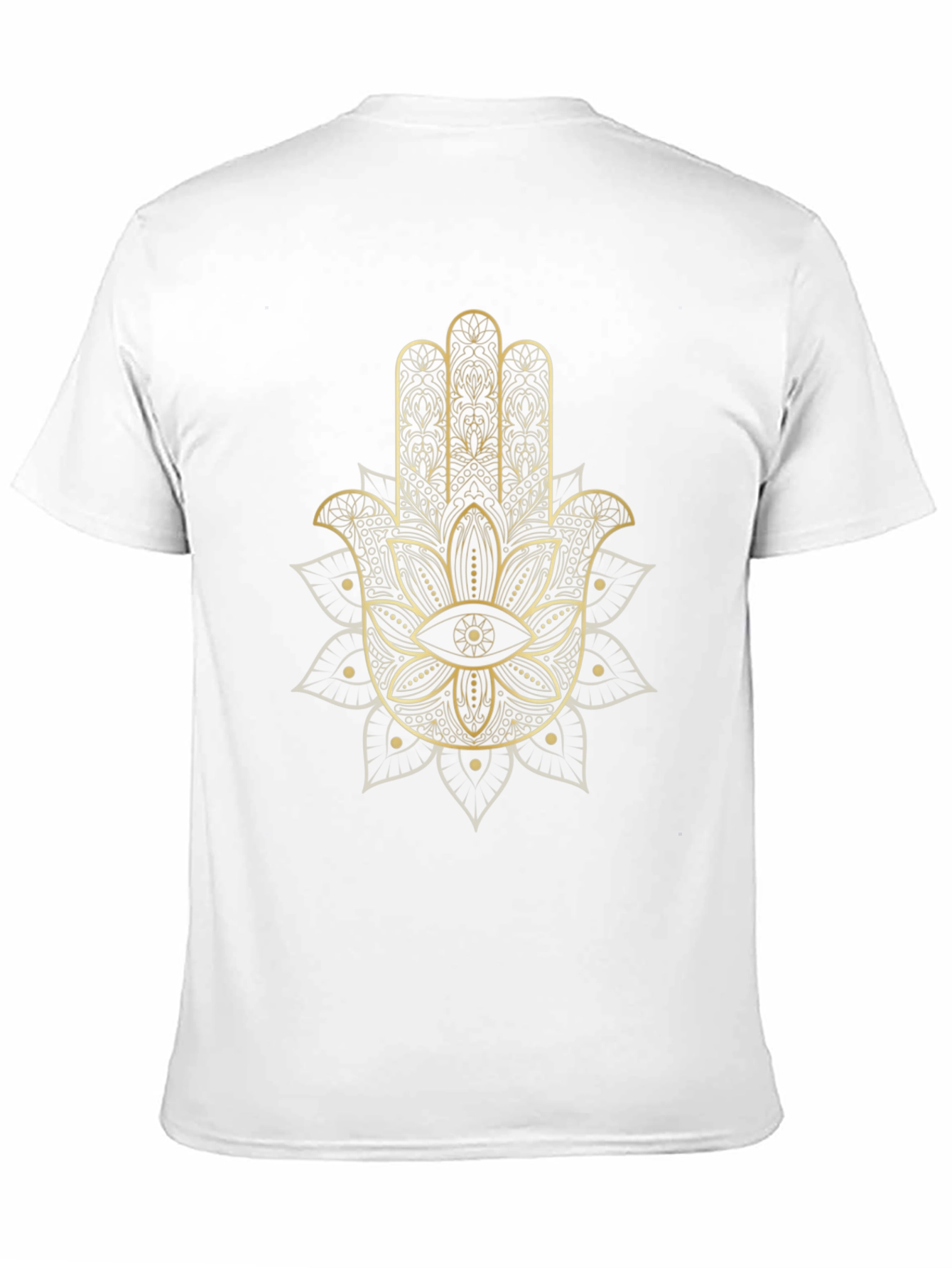 Hamsa Hand Graphic Tee - Black Cotton Comfort