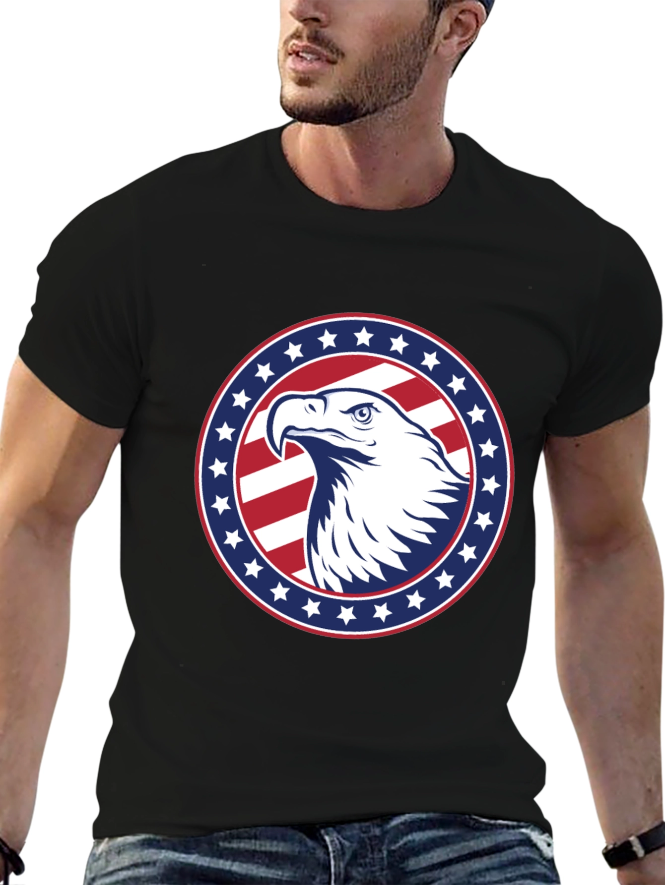 American Eagle Patriotic Graphic Tee
