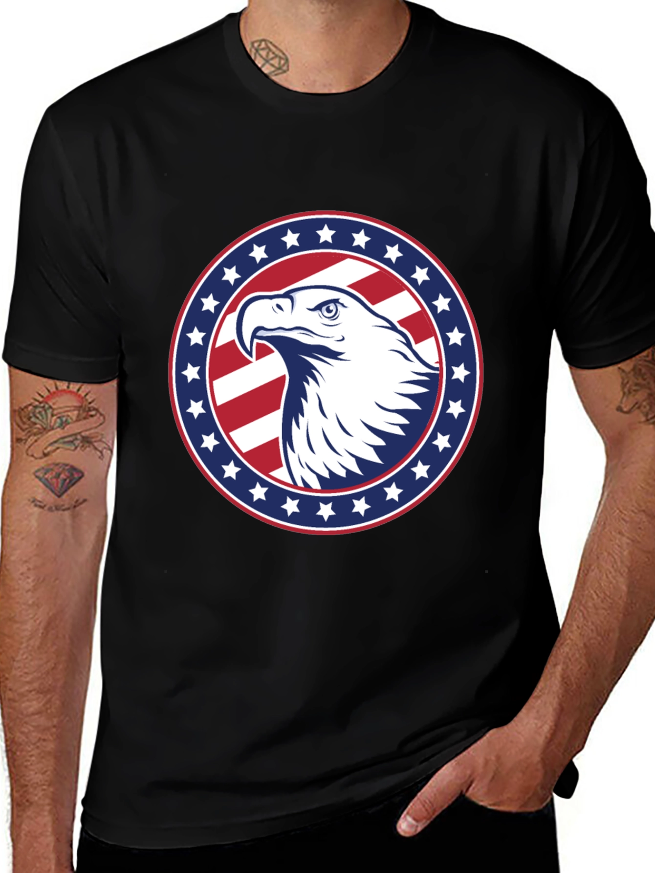 American Eagle Patriotic Graphic Tee