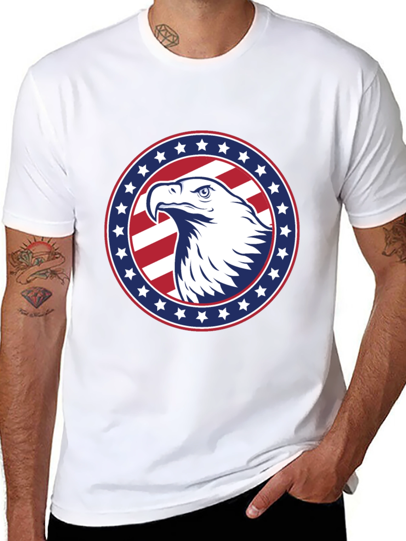 American Eagle Patriotic Graphic Tee