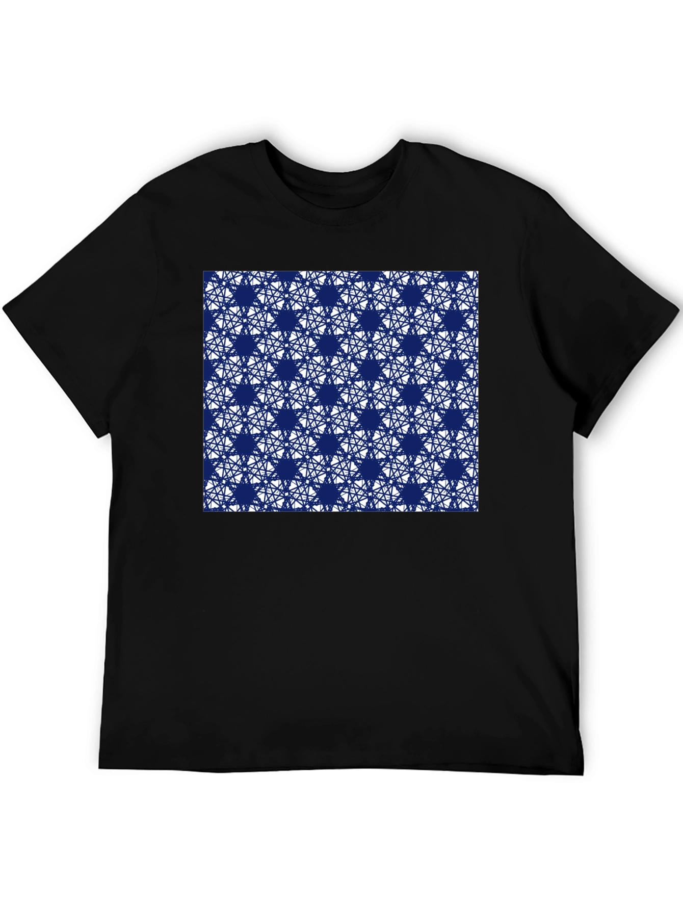 Geometric Patterned Tee - Modern Style Soft Cotton