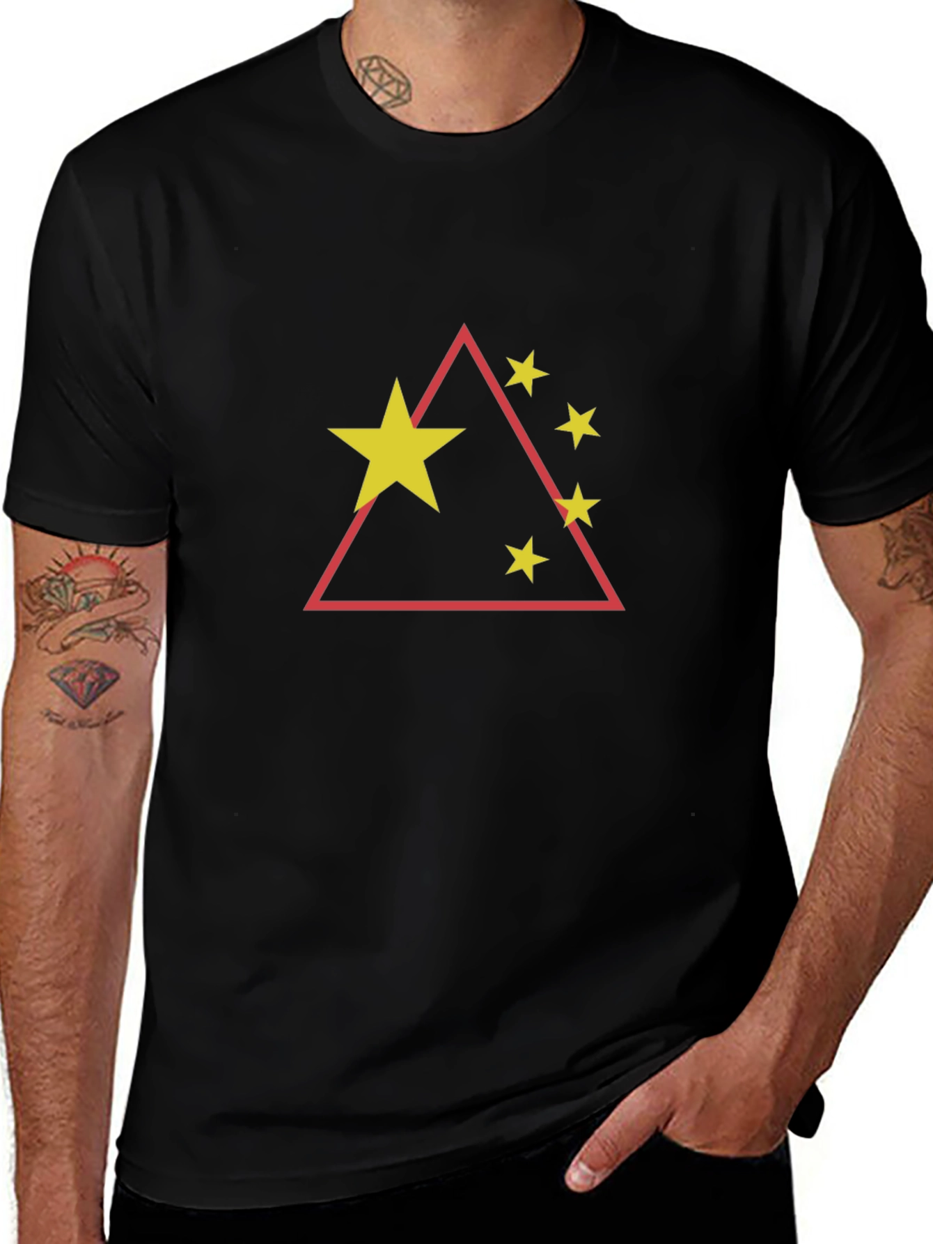 Geometric Star Tee