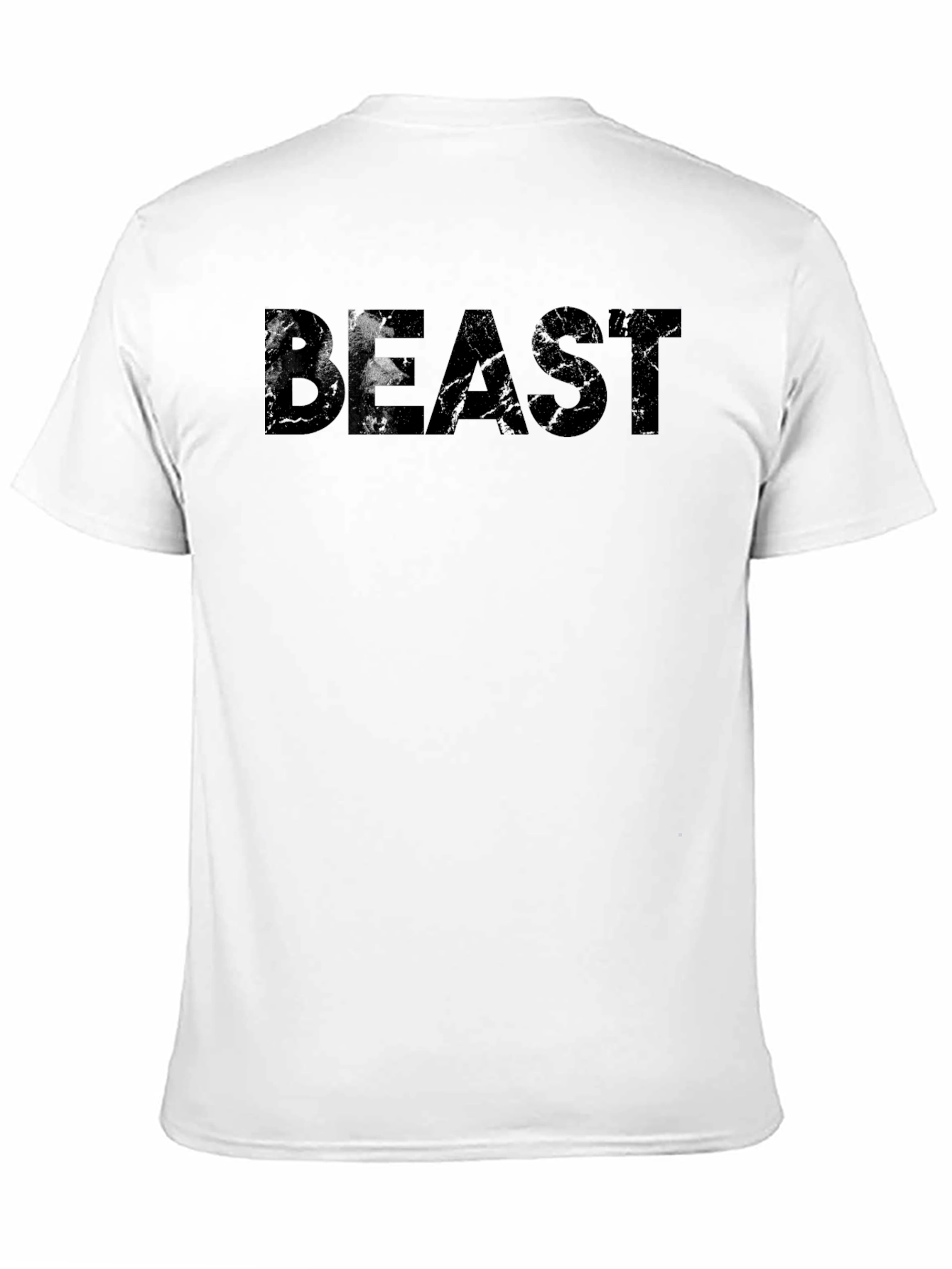 Beast Graphic Print Mens T-Shirt - Black