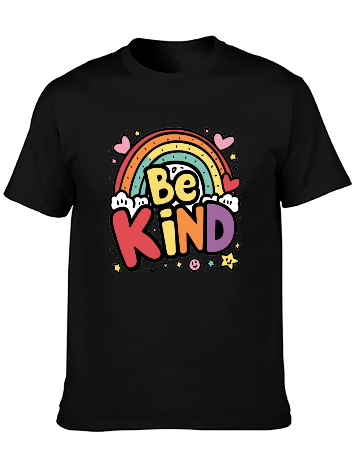 Be Kind Rainbow Graphic Tee - Unisex