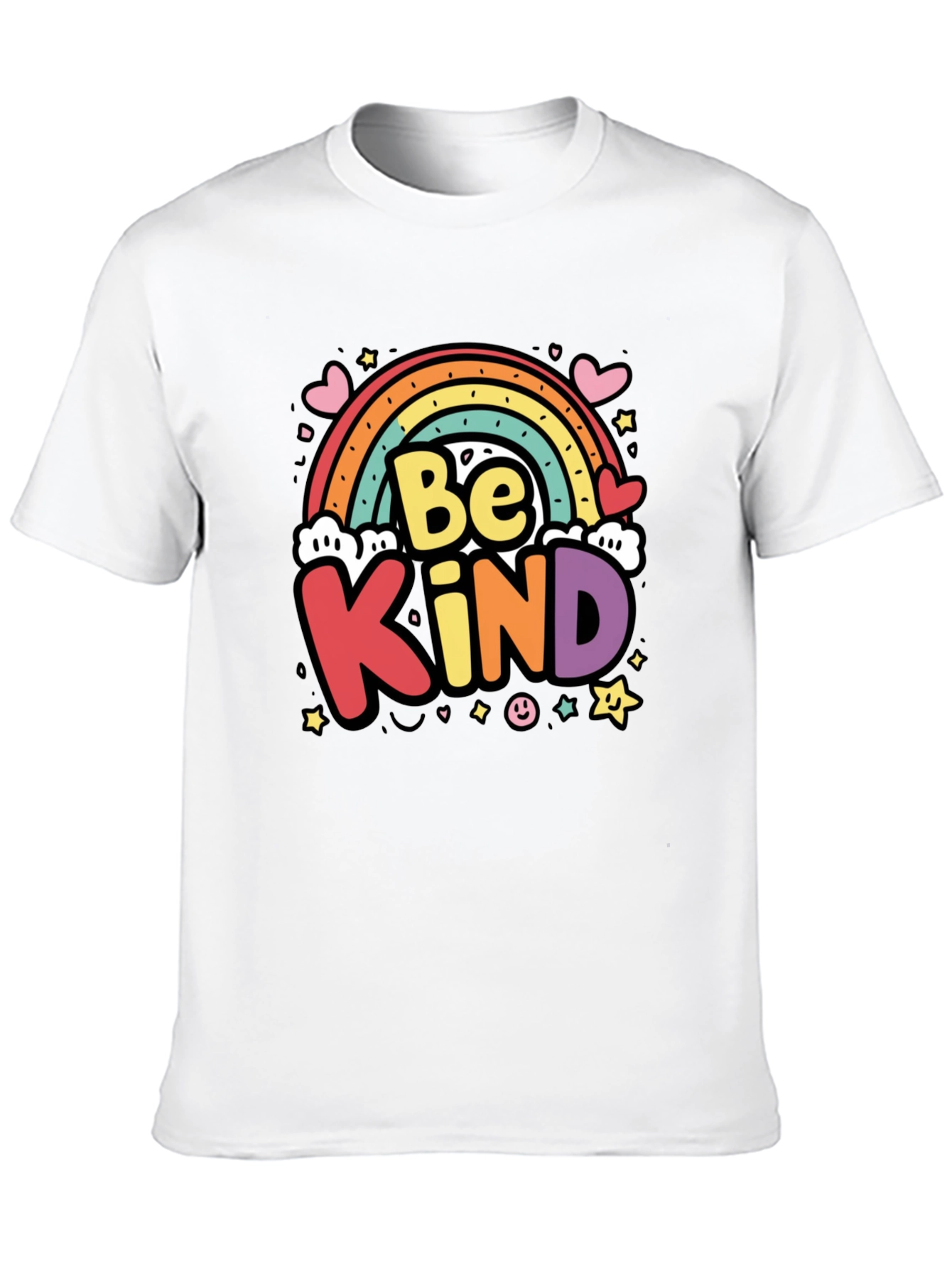 Be Kind Rainbow Graphic Tee - Unisex