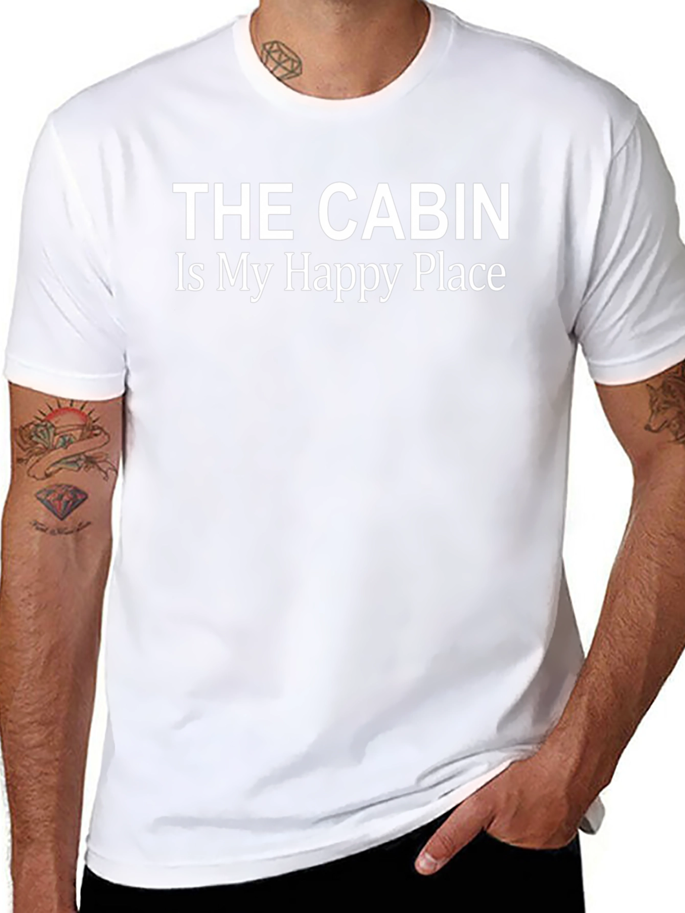 Cabin is My Happy Place Graphic Tee