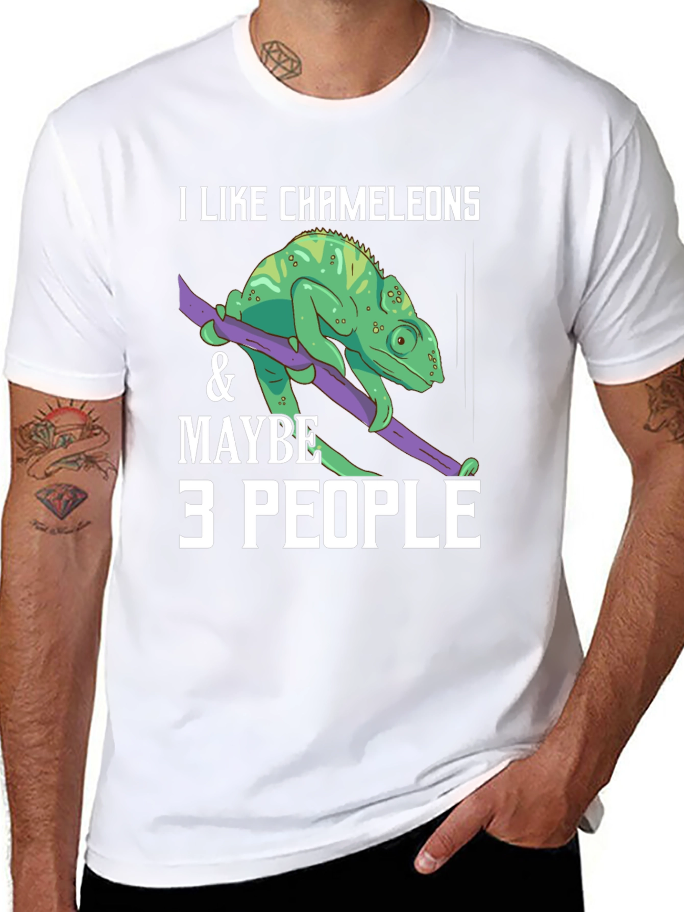 I Like Chameleons & Maybe 3 People T-Shirt