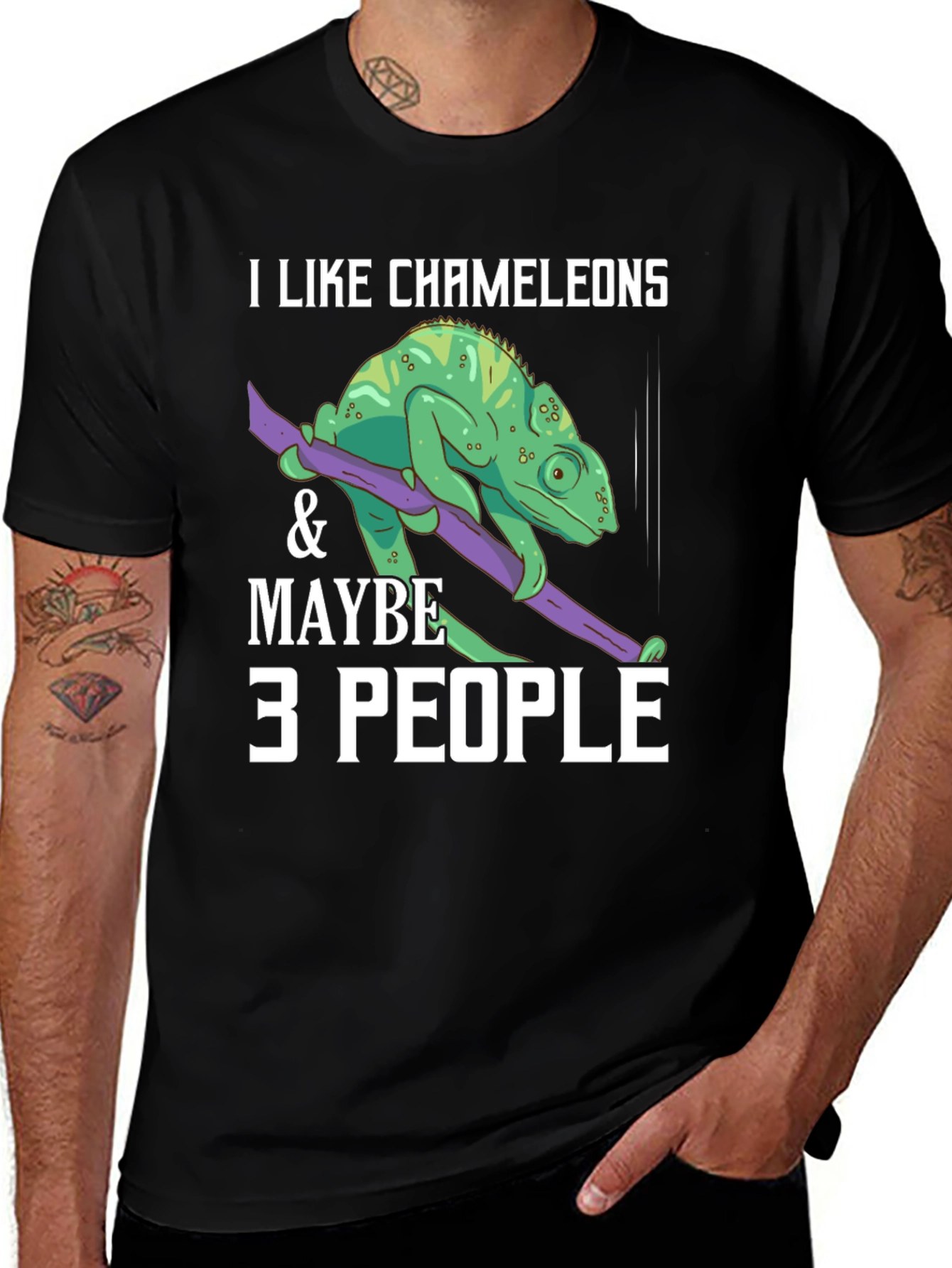 I Like Chameleons & Maybe 3 People T-Shirt