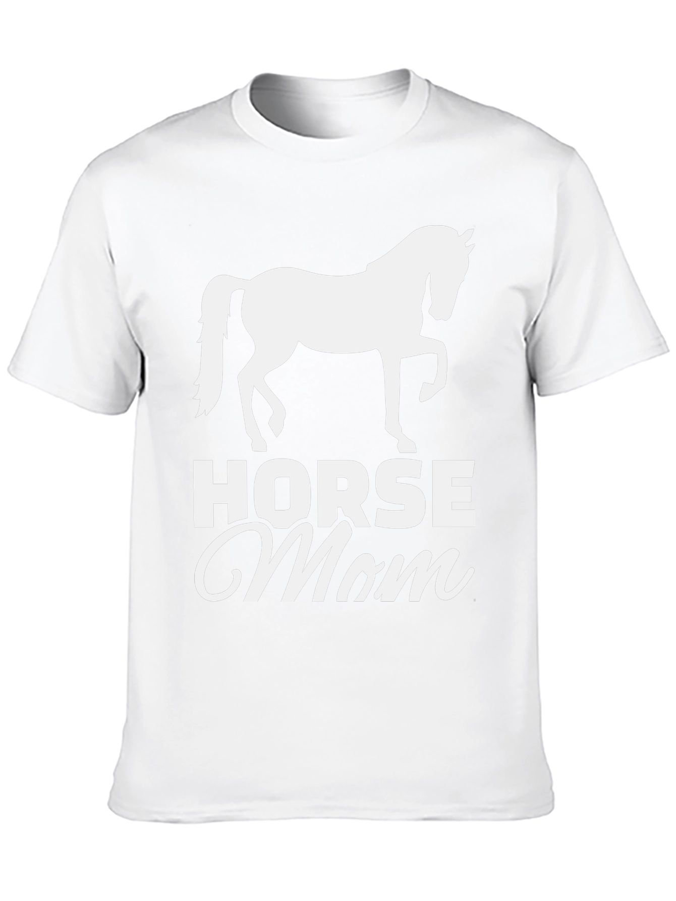 Horse Mom Black T-Shirt