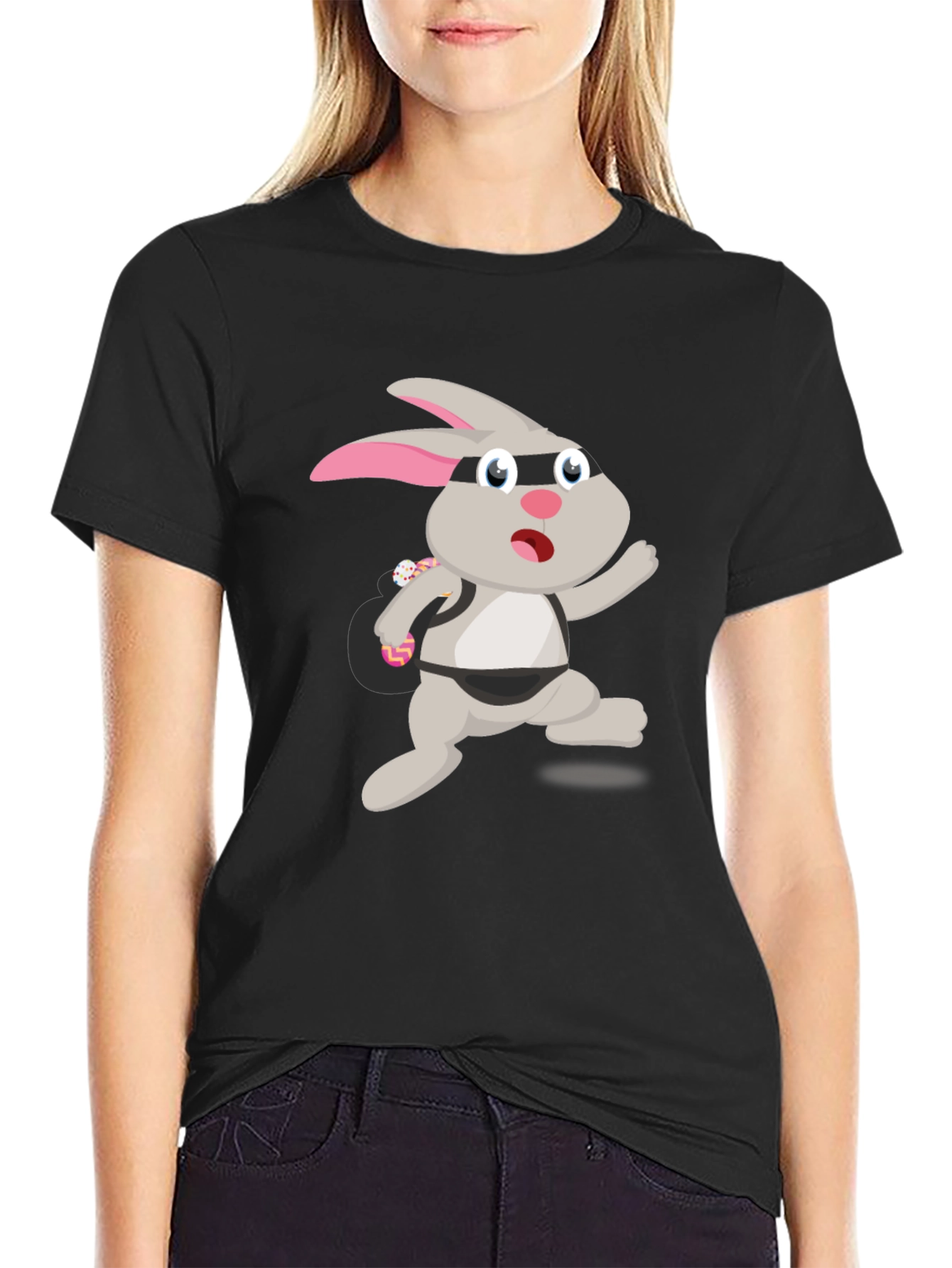 Rabbit Bandit Graphic Tee - Novelty Humor T-Shirt