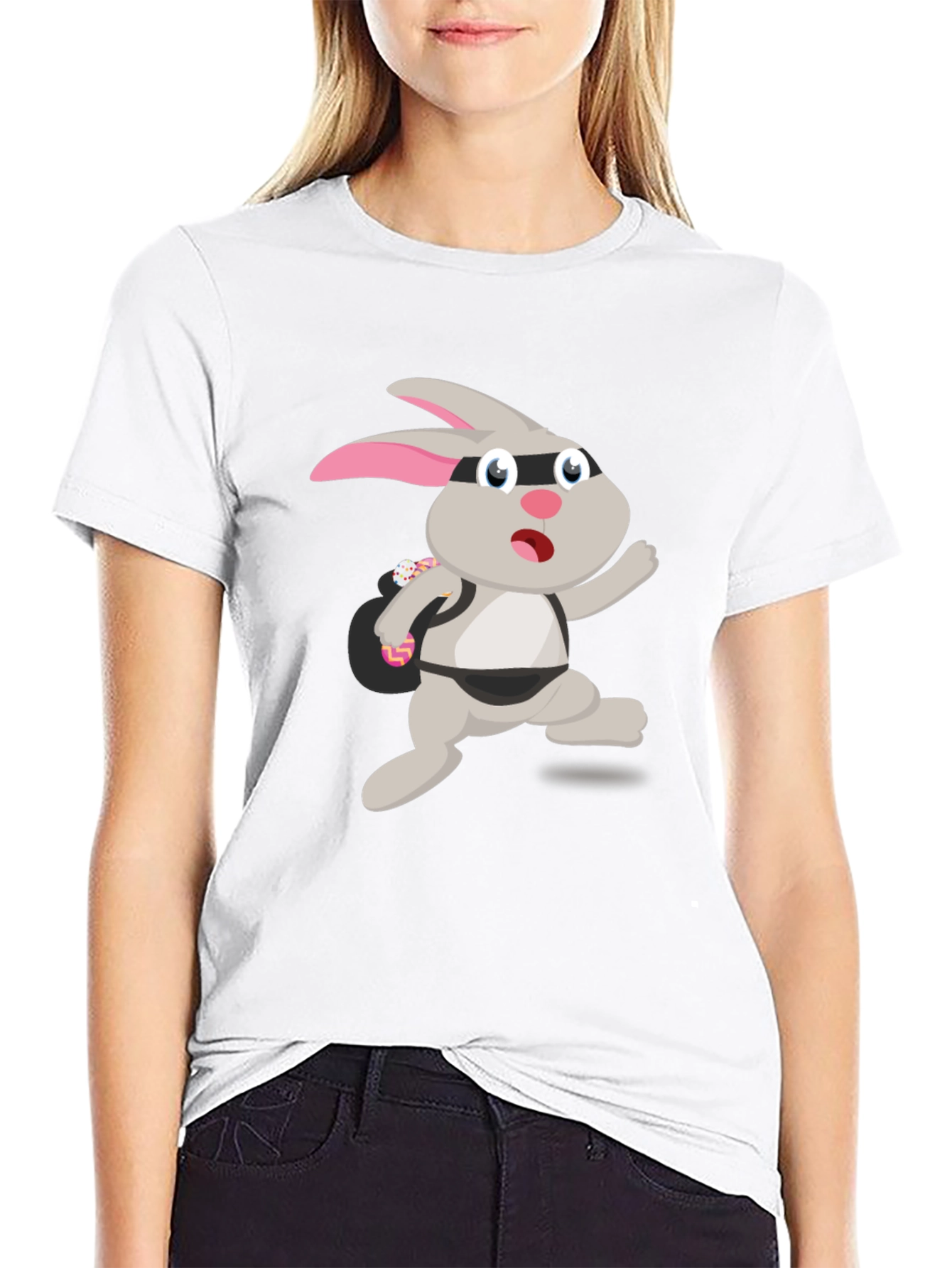 Rabbit Bandit Graphic Tee - Novelty Humor T-Shirt