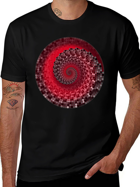 Abstract Spiral Graphic Tee