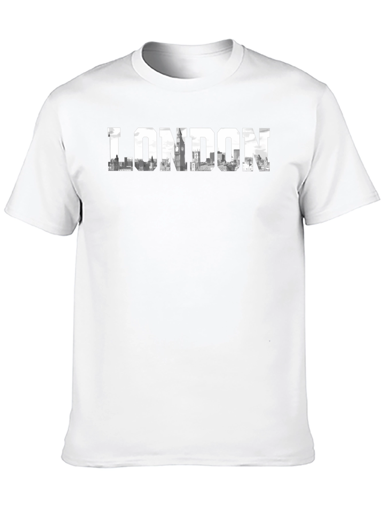 London Skyline Black Graphic Tee