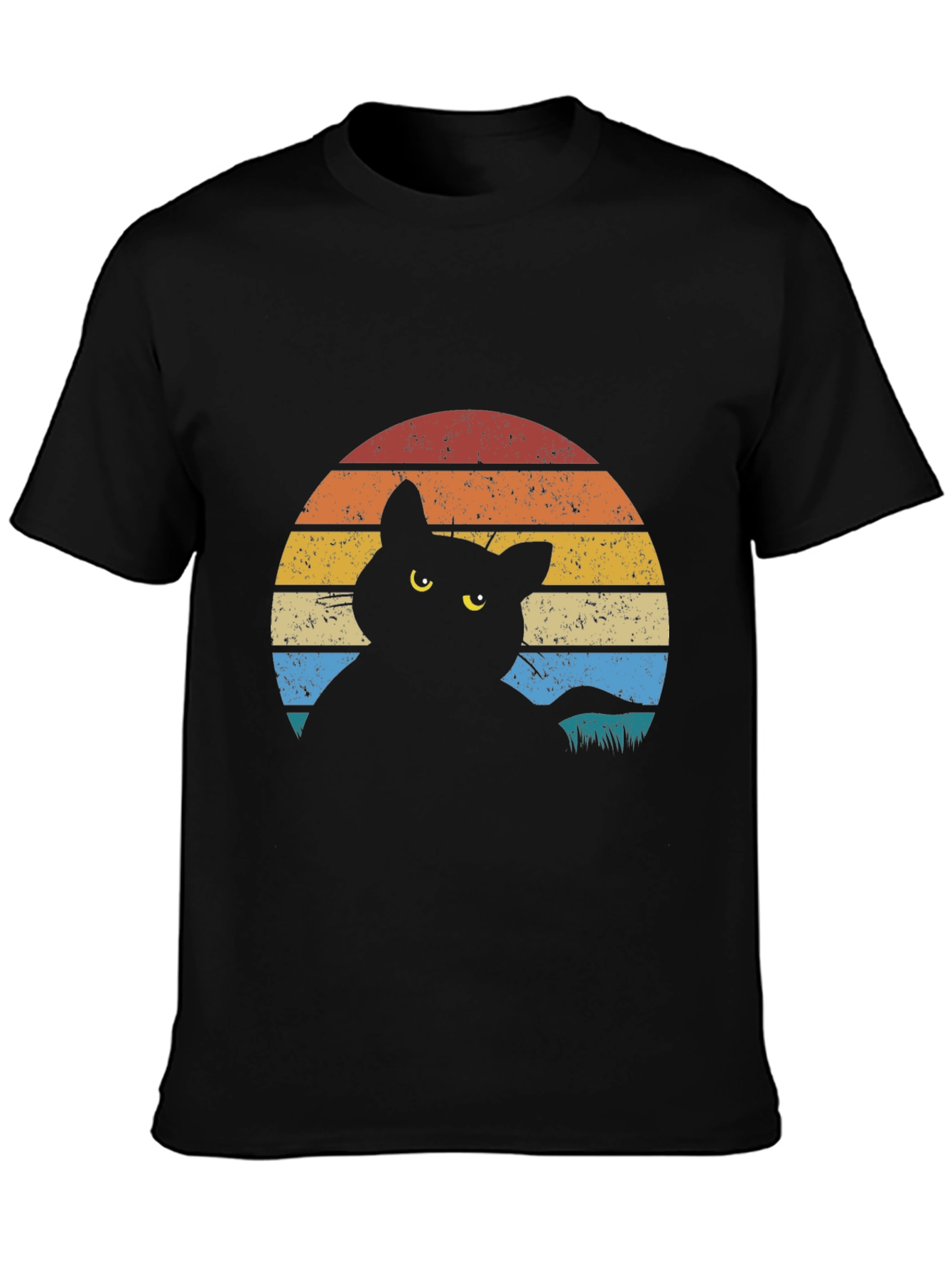 Retro Cat Silhouette T-Shirt