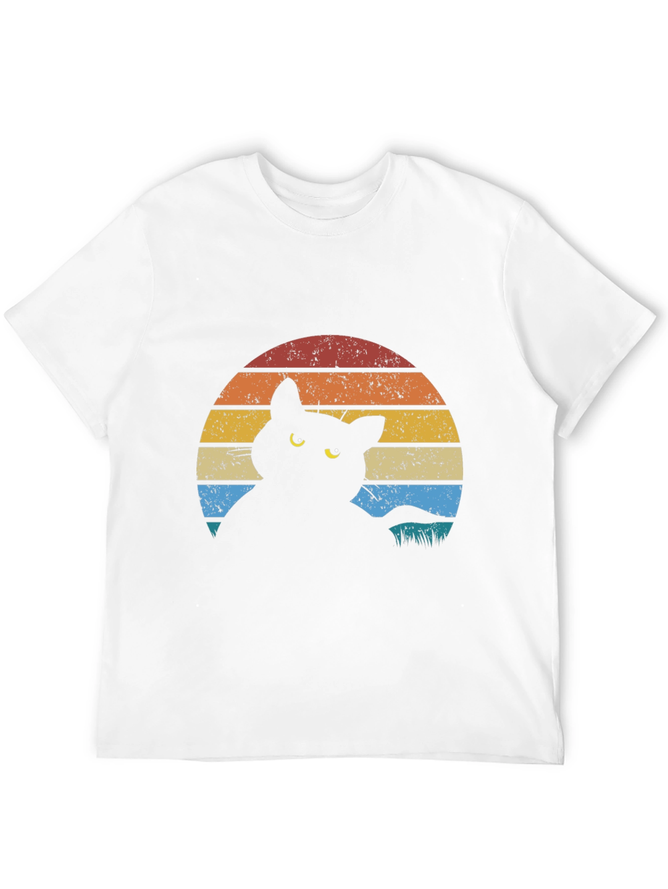 Retro Cat Silhouette T-Shirt