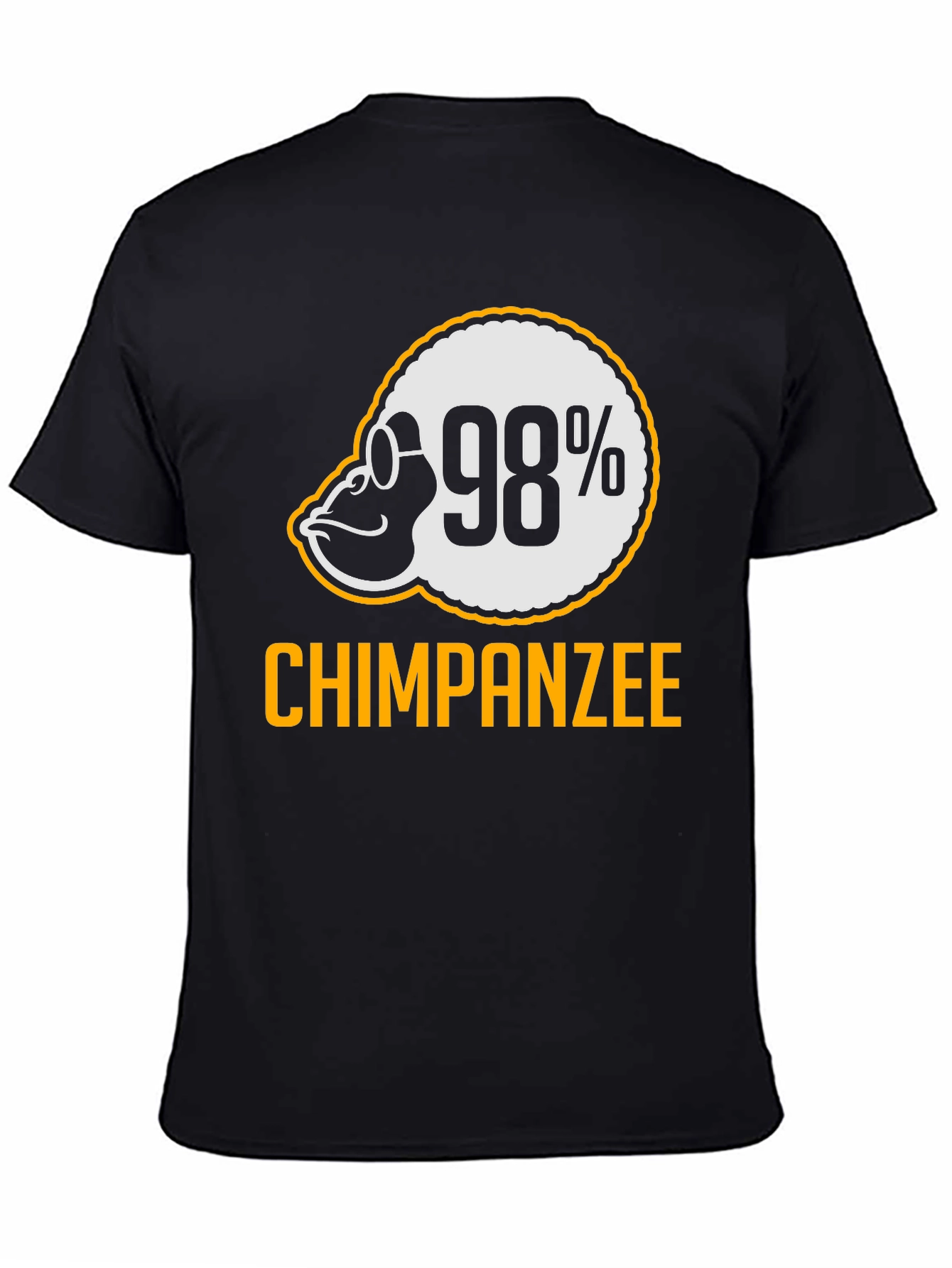 98% Chimpanzee T-Shirt - Funny Ape Graphic Tee