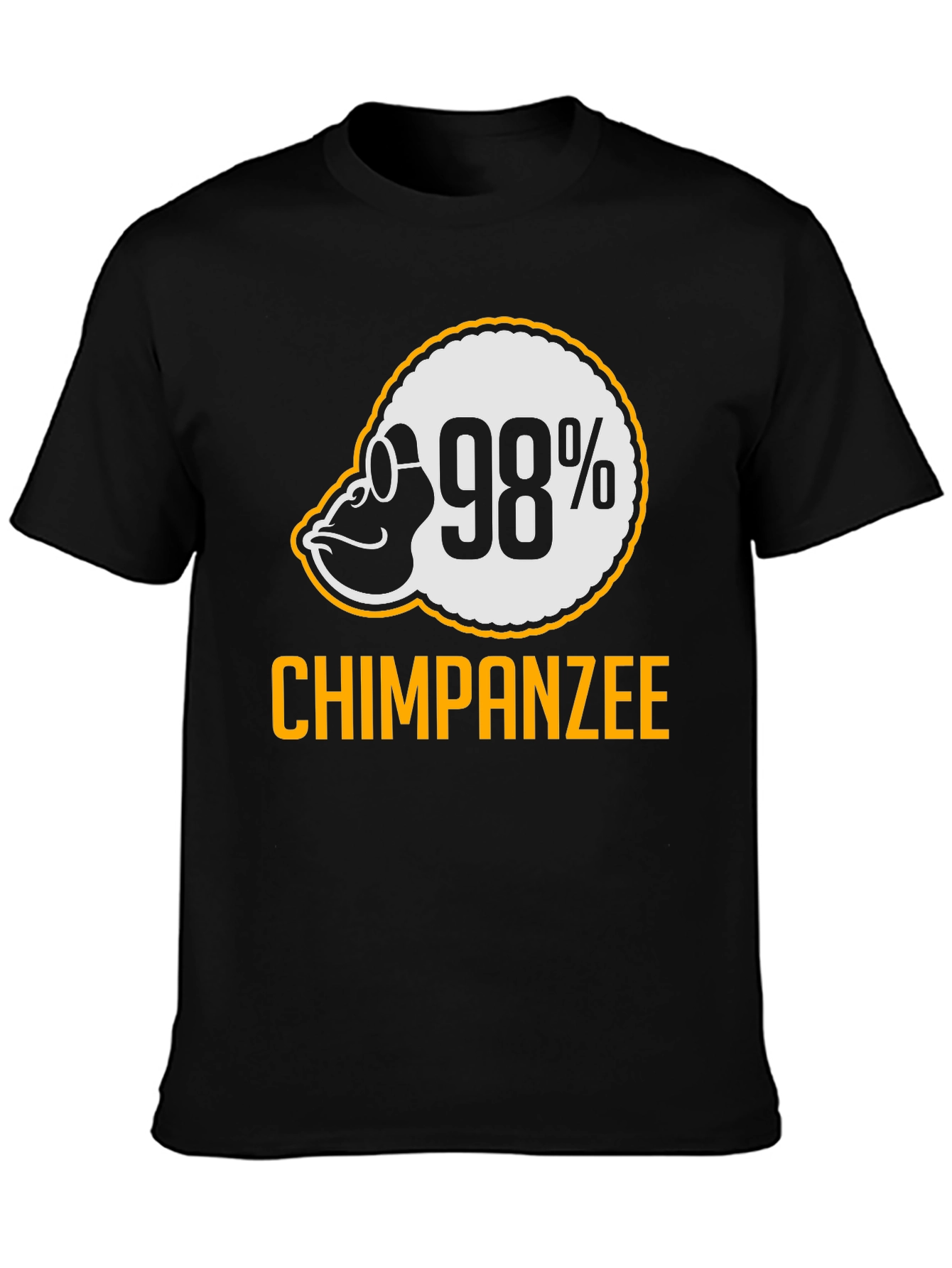 98% Chimpanzee T-Shirt - Funny Ape Graphic Tee