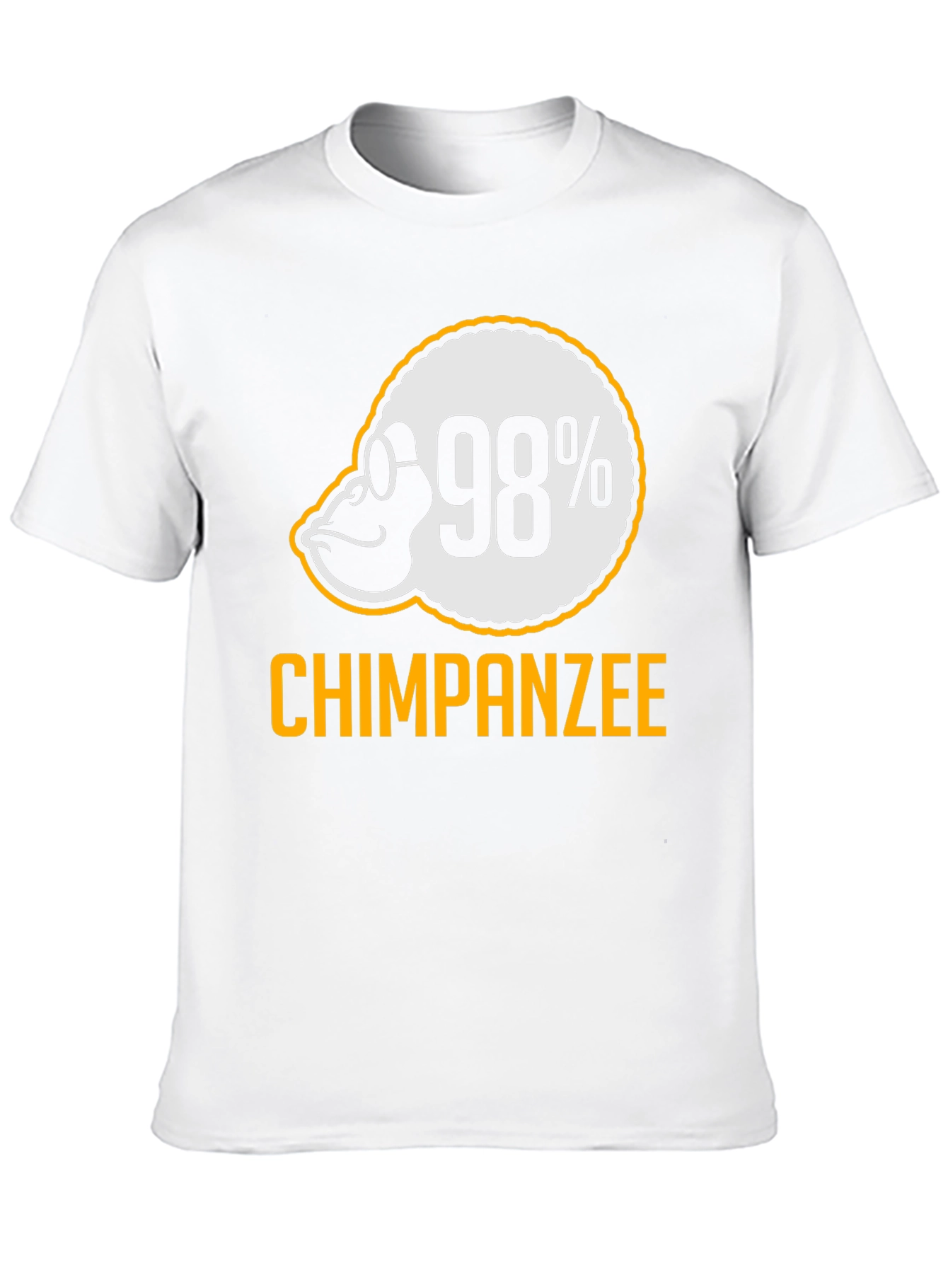 98% Chimpanzee T-Shirt - Funny Ape Graphic Tee